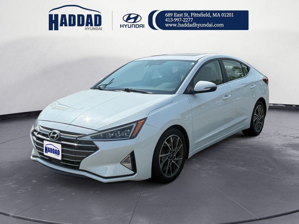 Quartz White Pearl 2020 Hyundai Elantra Sedan Front-Wheel Drive Continuously Variable Transmission