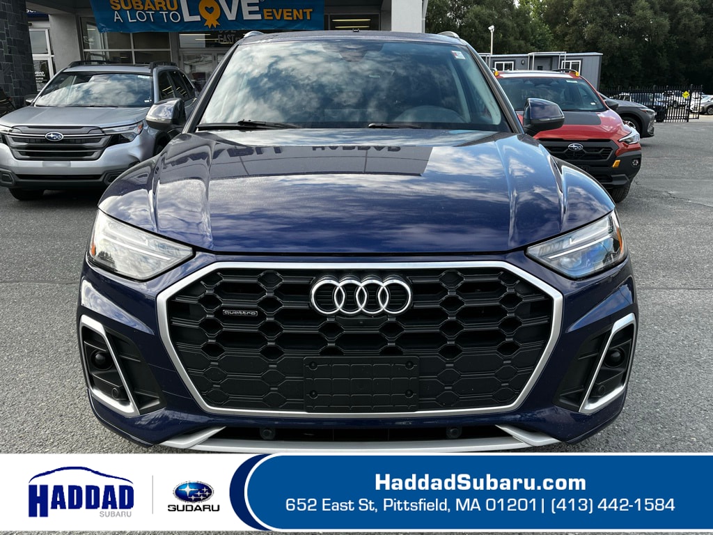 Used 2023 Audi Q5 Premium Plus with VIN WA1EAAFY6P2052635 for sale in Pittsfield, MA