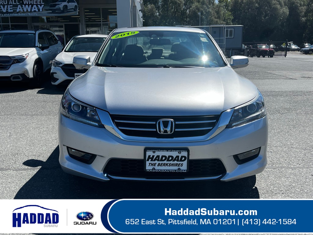 Used 2015 Honda Accord EX-L with VIN 1HGCR2F80FA195551 for sale in Pittsfield, MA