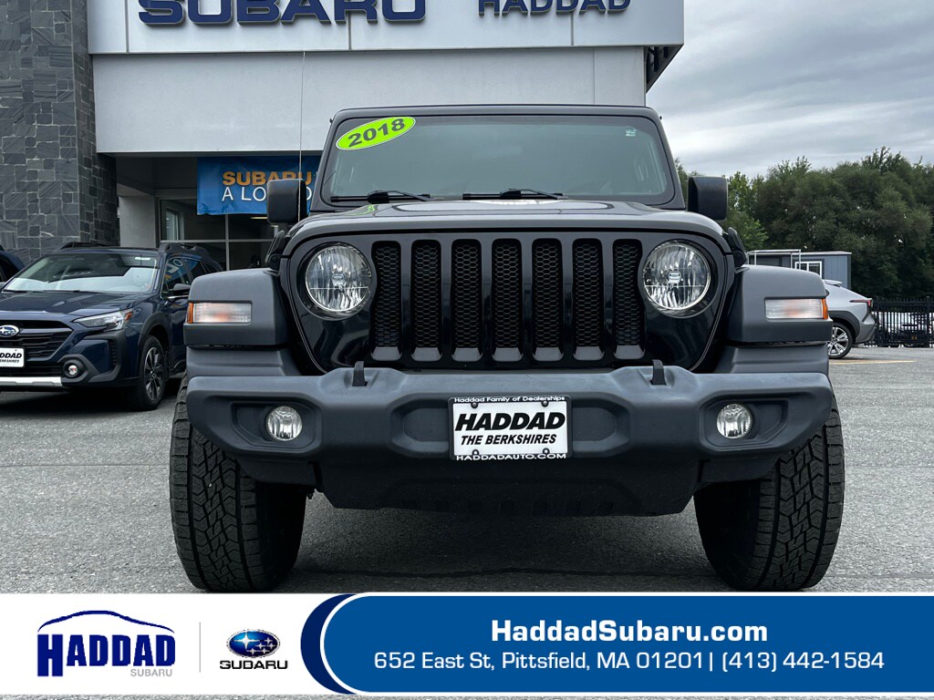 Used 2018 Jeep All-New Wrangler Unlimited Sport S with VIN 1C4HJXDG2JW275383 for sale in Pittsfield, MA