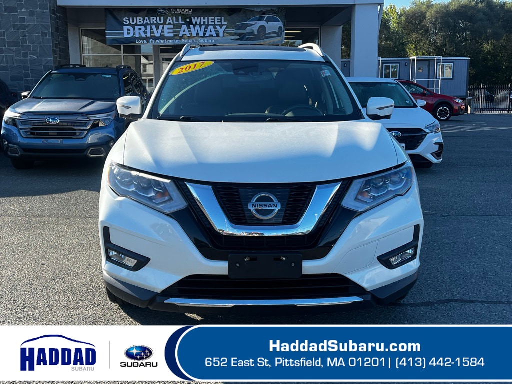 Used 2017 Nissan Rogue SL with VIN 5N1AT2MV6HC818870 for sale in Pittsfield, MA