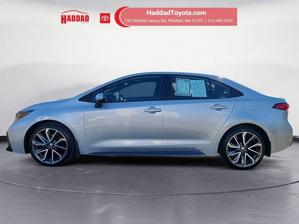 Certified 2021 Toyota Corolla SE with VIN 5YFS4MCE4MP070009 for sale in Pittsfield, MA
