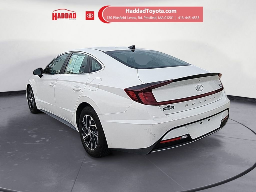 Used 2021 Hyundai Sonata Hybrid Blue Sedan
