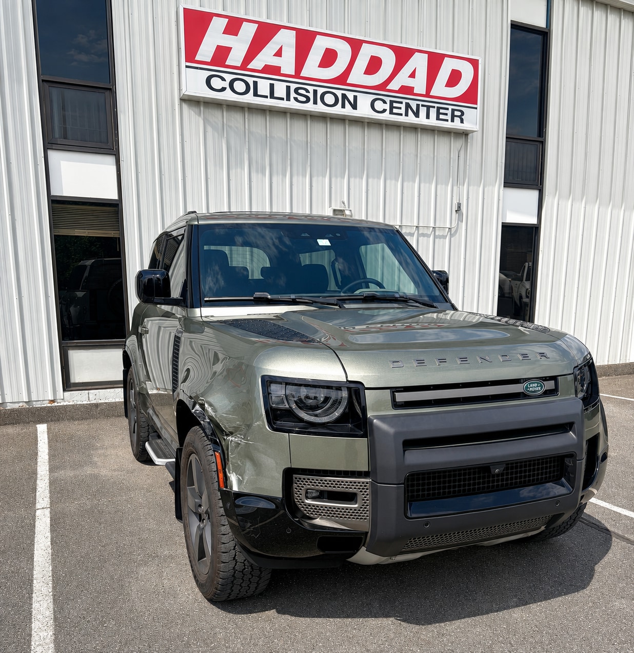 Land Rover before collision repair