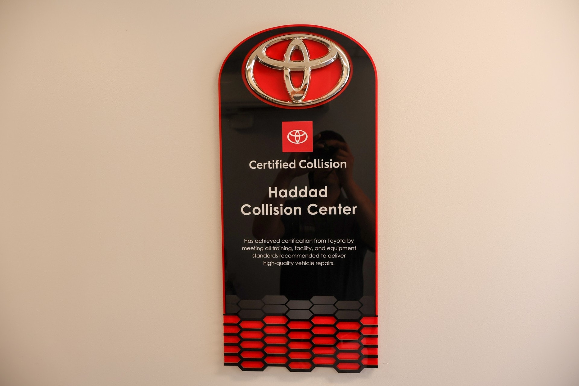 Toyota Certified Collision Center accolade