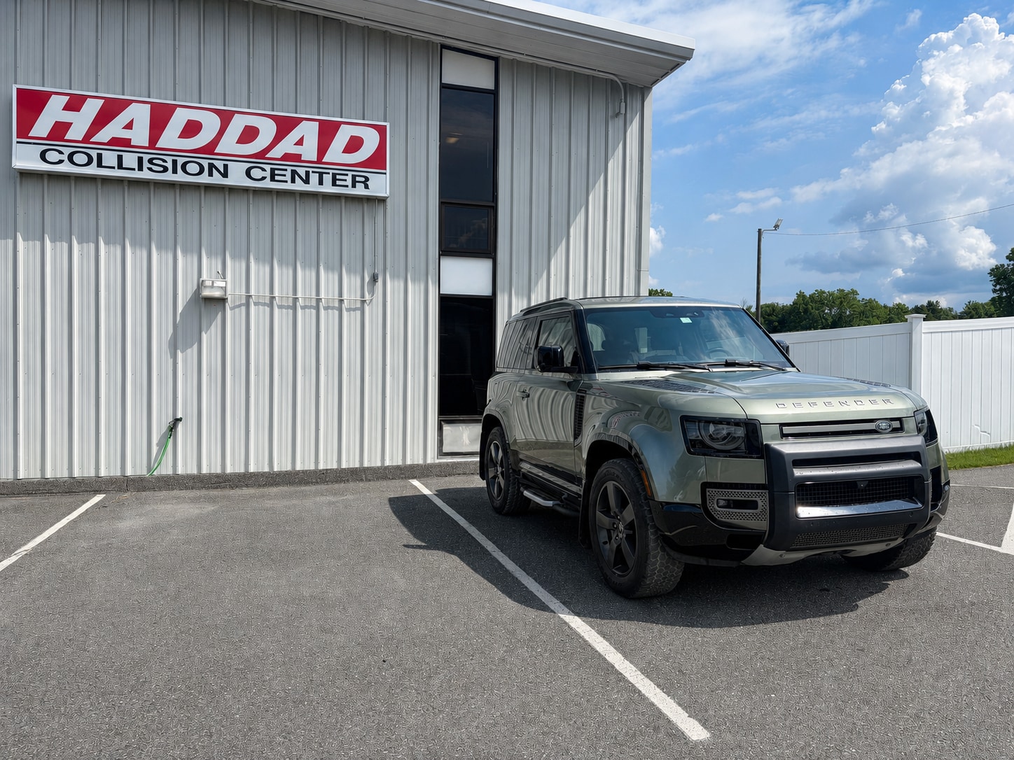 Land Rover after collision repair