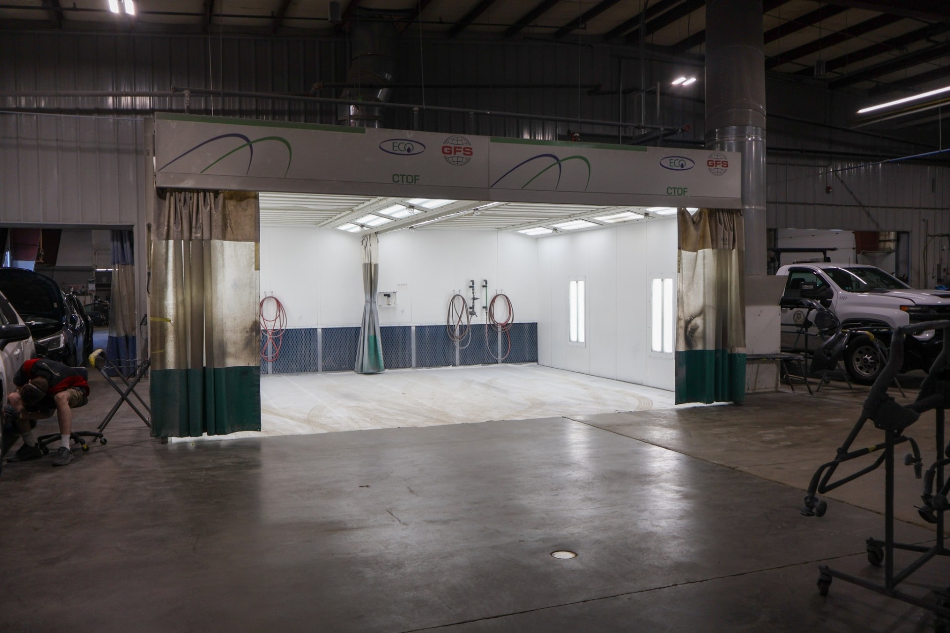 Haddad Collision Center interior work area
