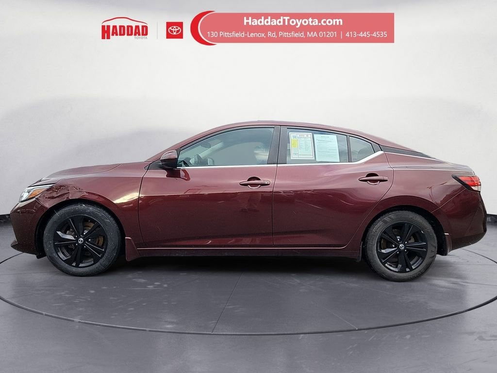 Used 2022 Nissan Sentra SV with VIN 3N1AB8CV3NY220818 for sale in Pittsfield, MA