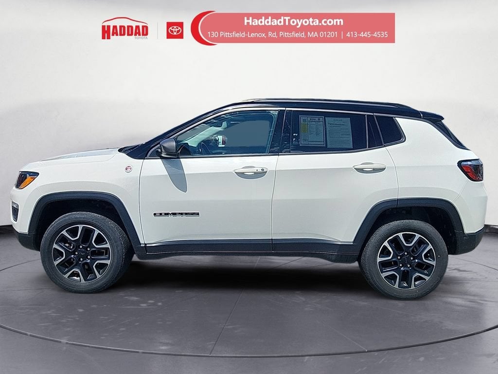 Used 2019 Jeep Compass Trailhawk with VIN 3C4NJDDB7KT594775 for sale in Adams, MA