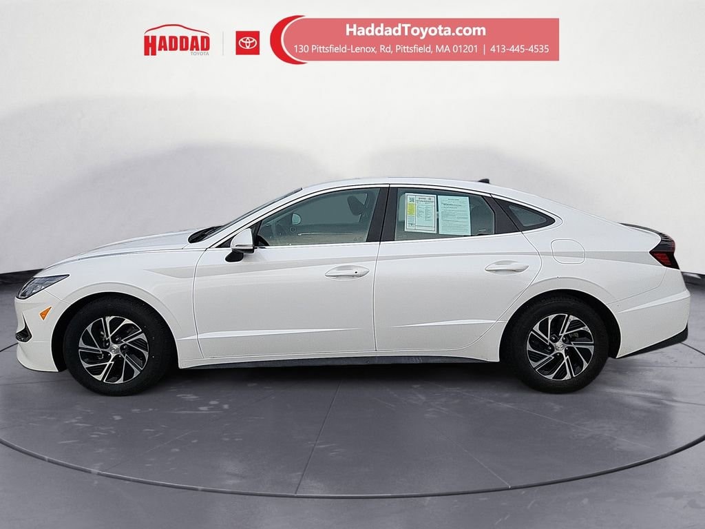 Used 2021 Hyundai Sonata Hybrid Blue Sedan