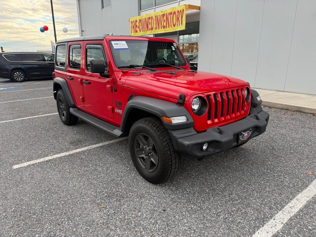 Certified 2018 Jeep Wrangler Unlimited Sport 4x4 SUV