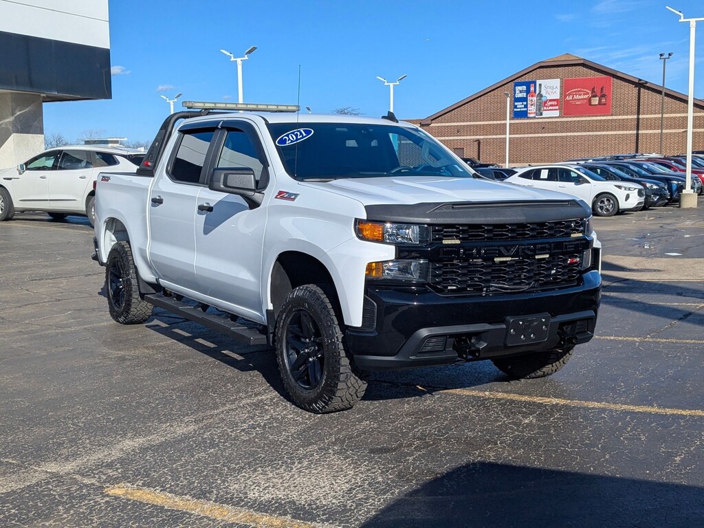 Used 2021 Chevrolet Silverado 1500 Custom Trail Boss Truck Crew Cab