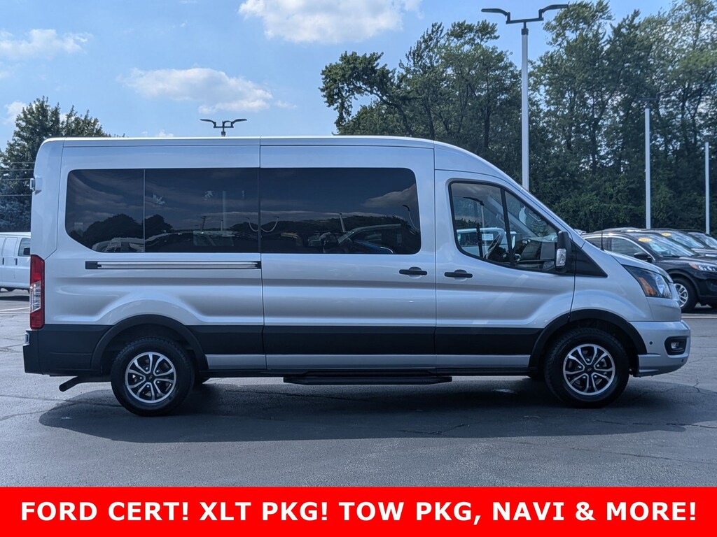 Certified 2024 Ford Transit Passenger Wagon 148 Med Roof XLT RWD T-350 148 Med Roof XLT RWD