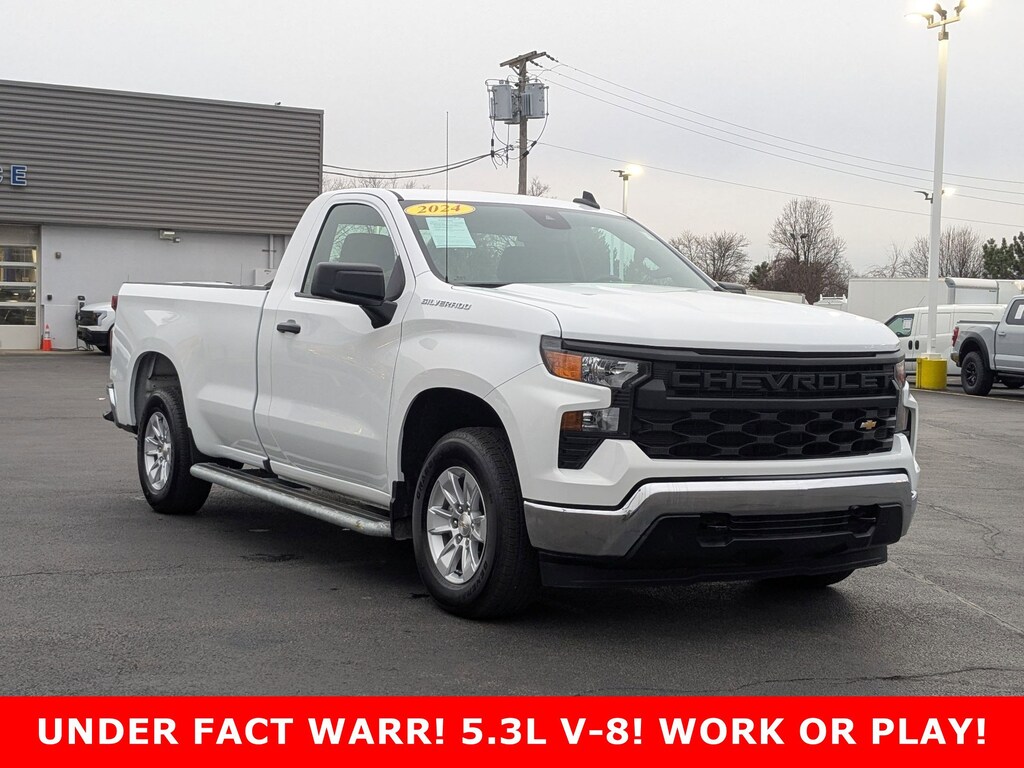 Used 2024 Chevrolet Silverado 1500 2WD Reg Cab 140 Work Truck Truck