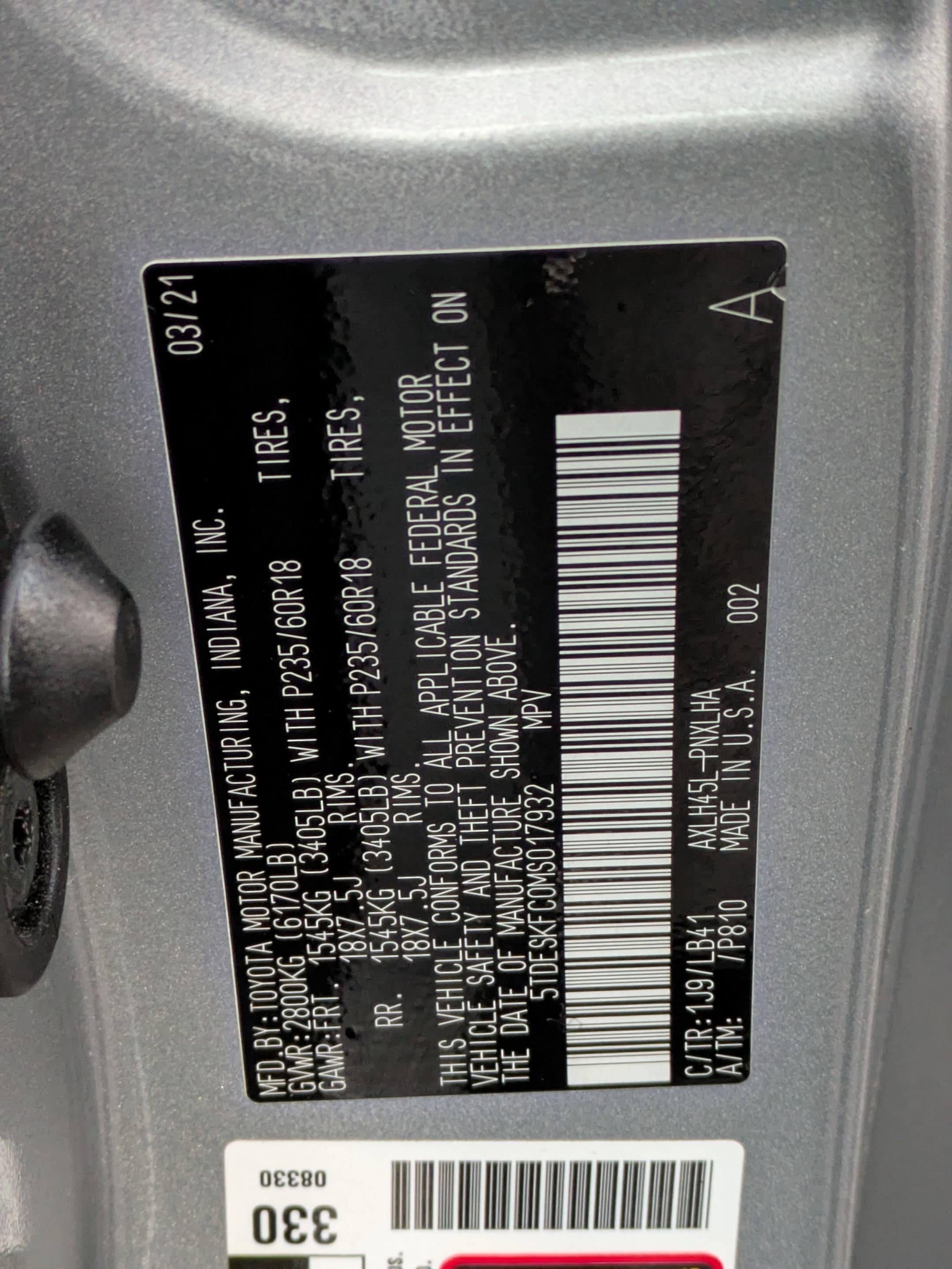 2021 TOYOTA SIENNA - Image 32