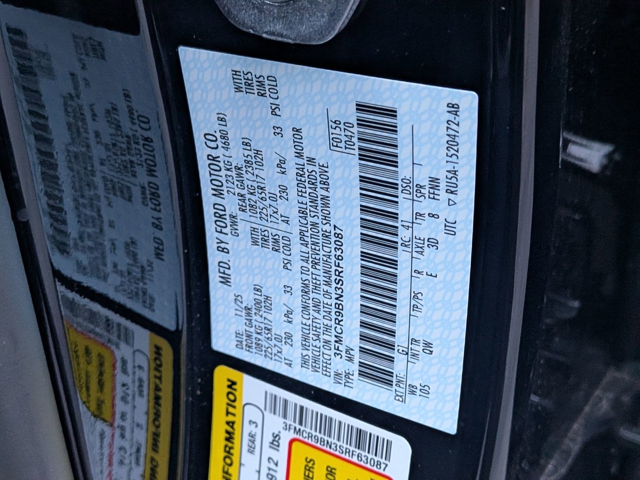 2025 FORD BRONCO SPORT - Image 27