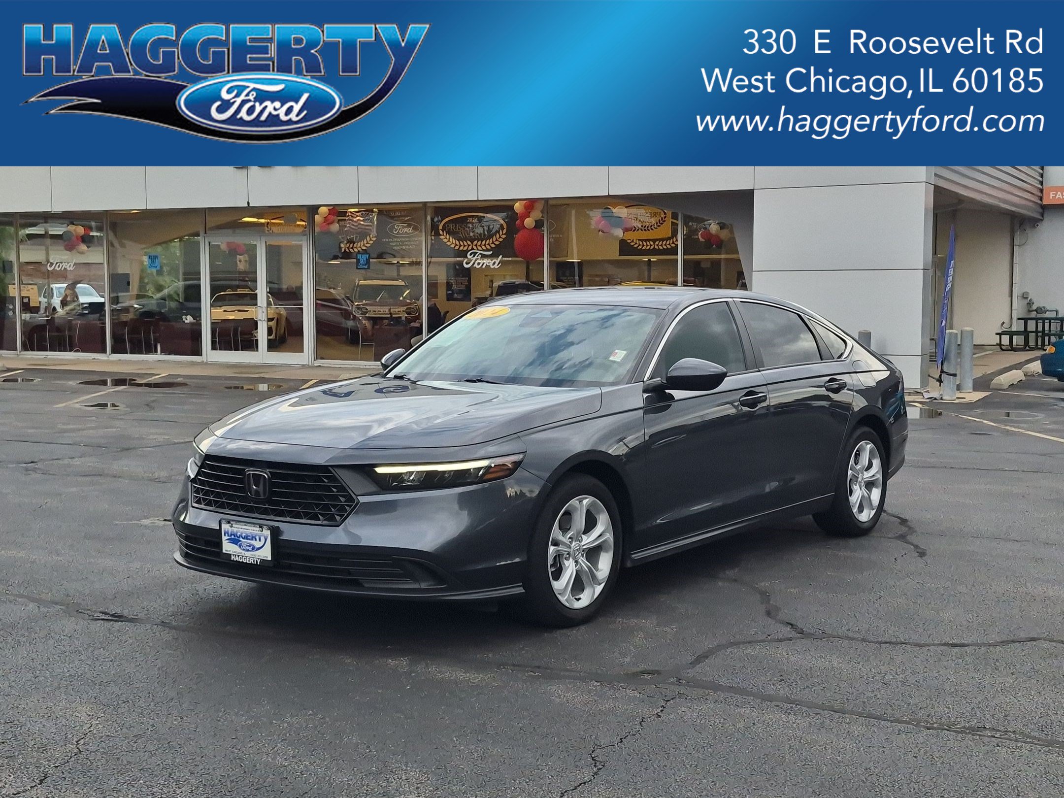 Meteorite Gray Metallic 2024 Honda Accord Sedan Front-Wheel Drive Continuously Variable Transmission