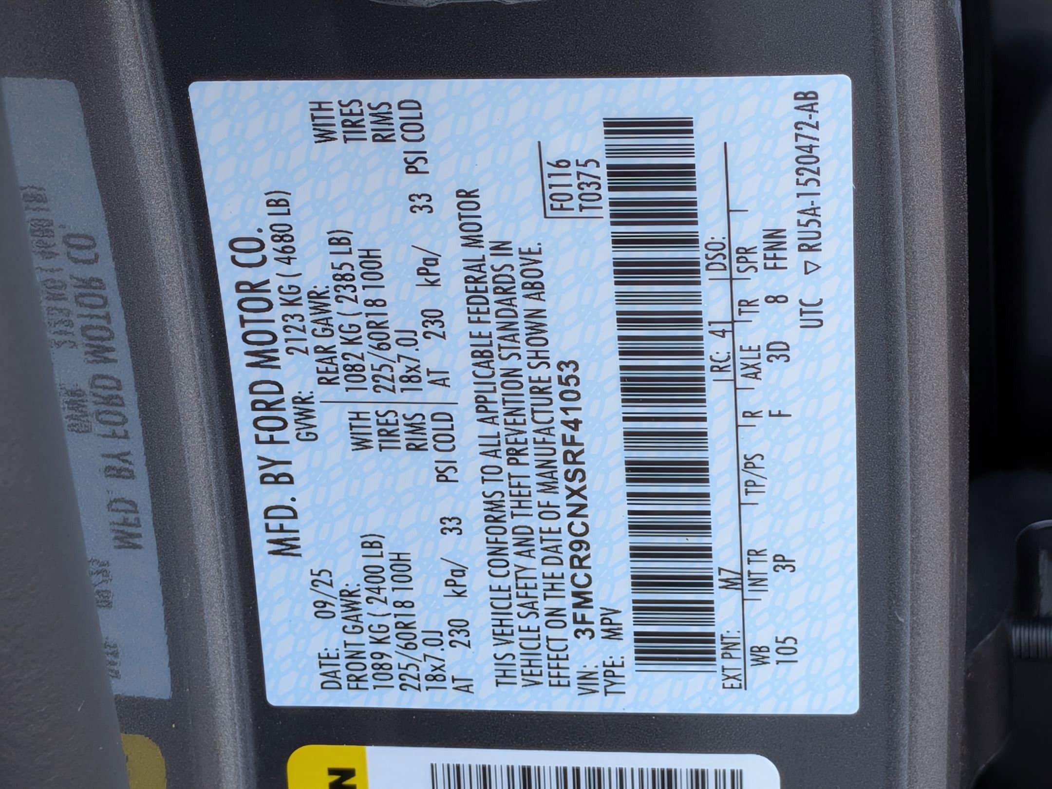 2025 FORD BRONCO SPORT - Image 29