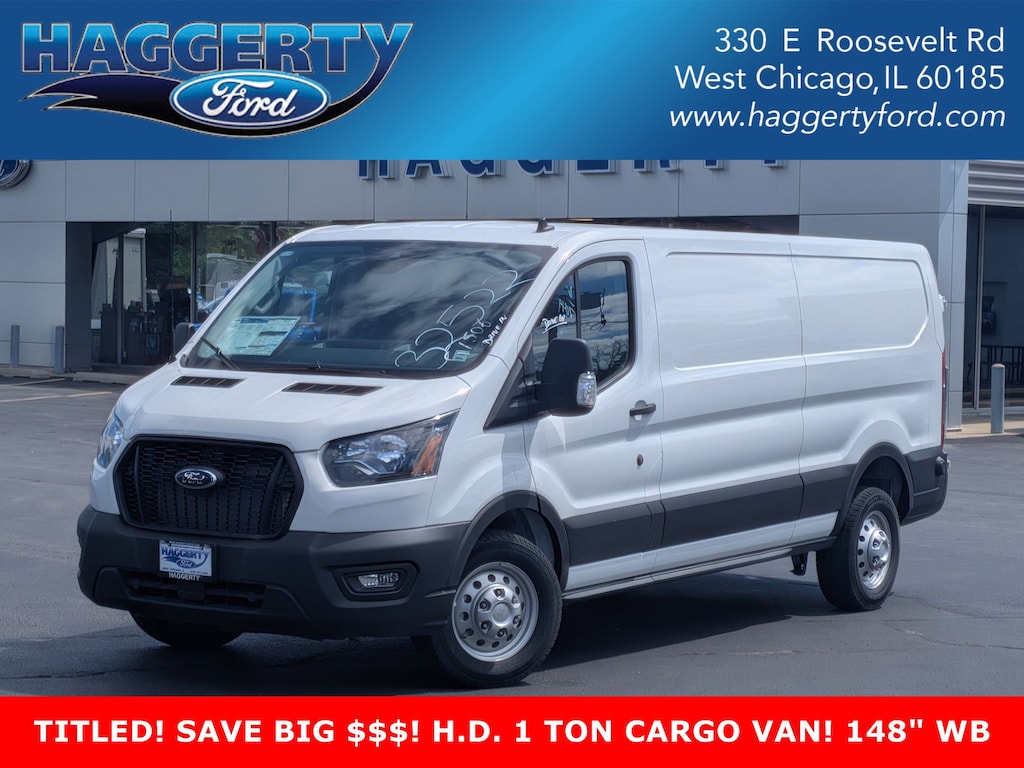 Used 2024 Ford Transit T-350 148 Low Rf 9950 GVWR RWD Full-size Cargo Van
