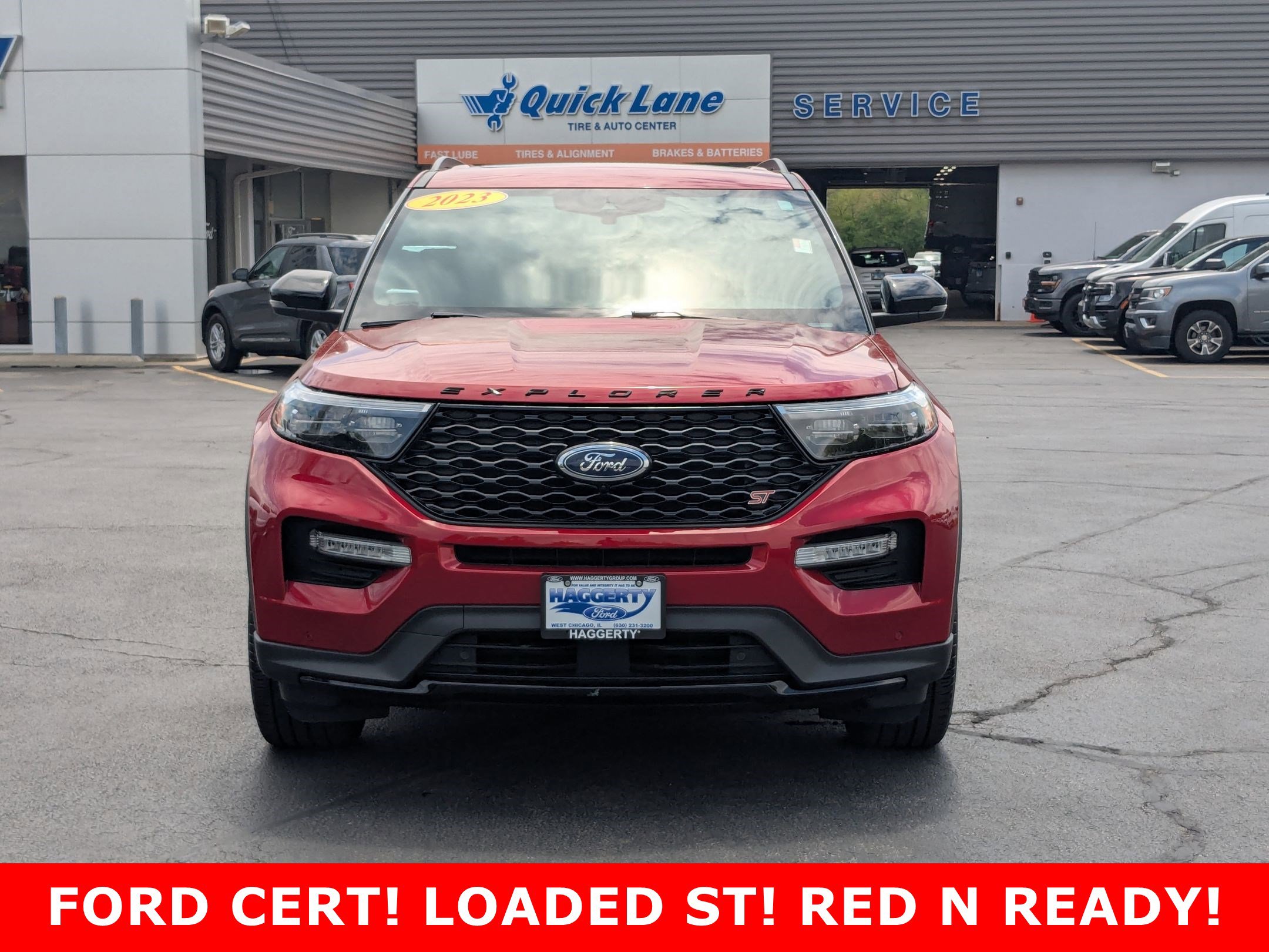 Certified 2023 Ford Explorer ST with VIN 1FM5K8GC9PGB16132 for sale in West Chicago, IL