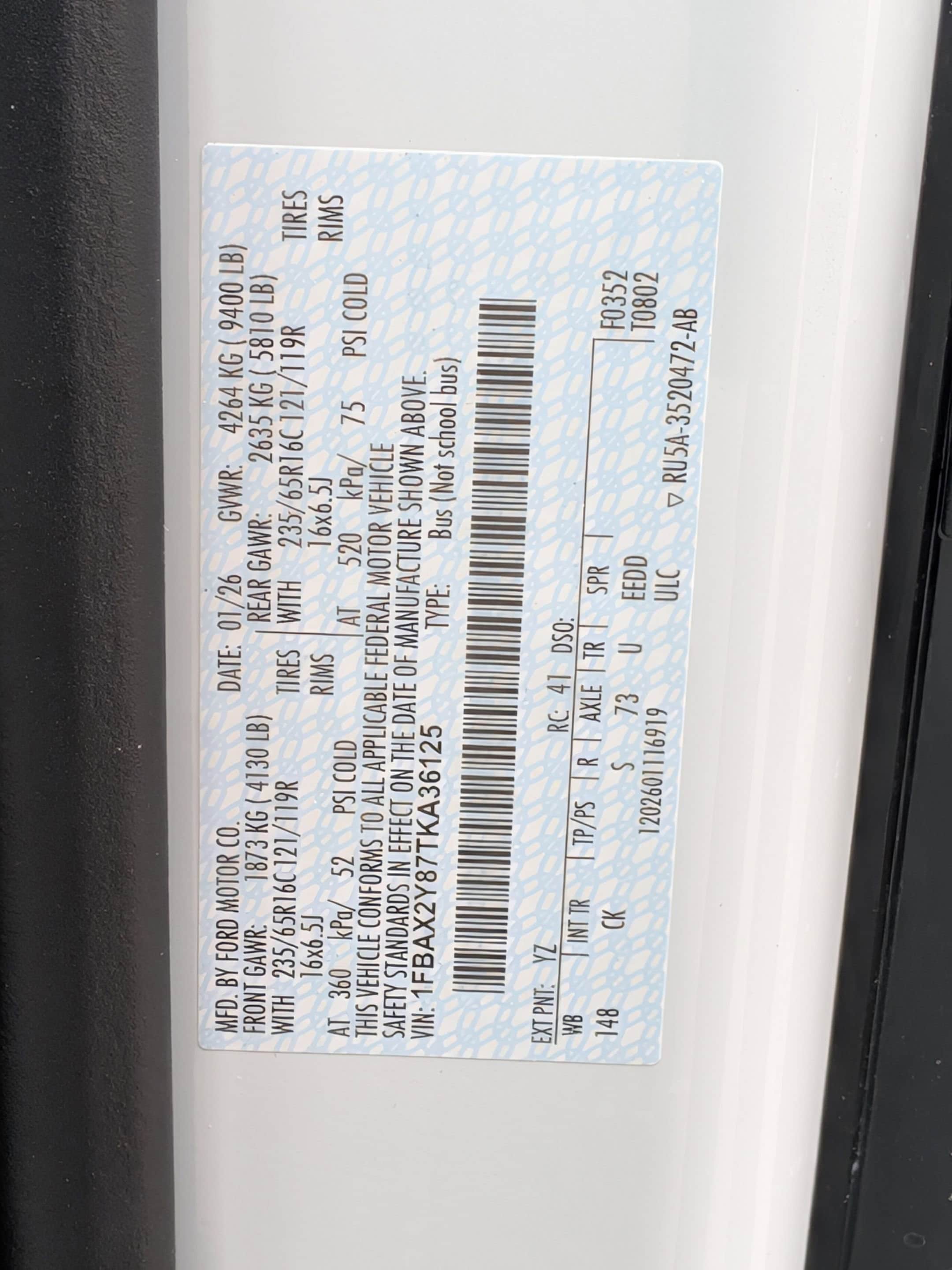 2026 FORD TRANSIT - Image 28