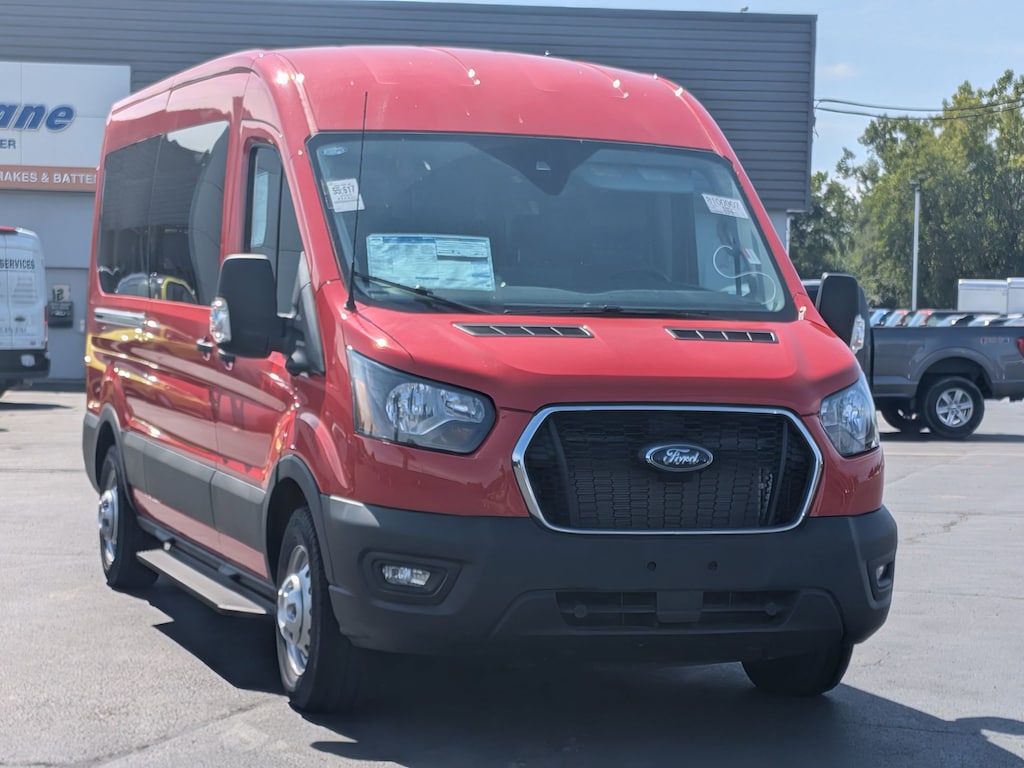 Certified 2024 Ford Transit Passenger Wagon T-350 148 Med Roof XL AWD Full-size Passenger Van