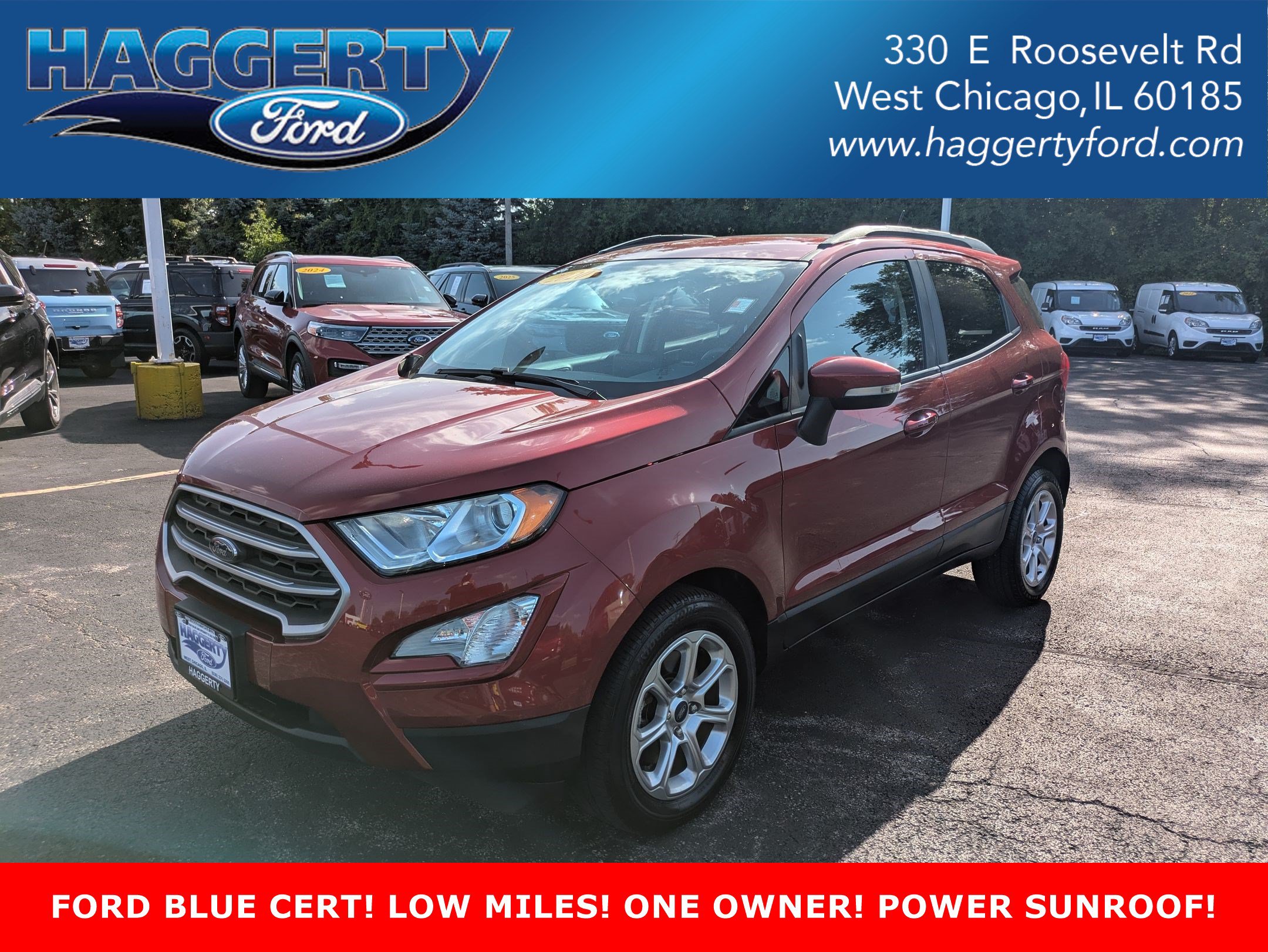 Ruby Red Metallic Tinted Clearcoat 2020 Ford EcoSport SUV / Crossover Front-Wheel Drive Automatic