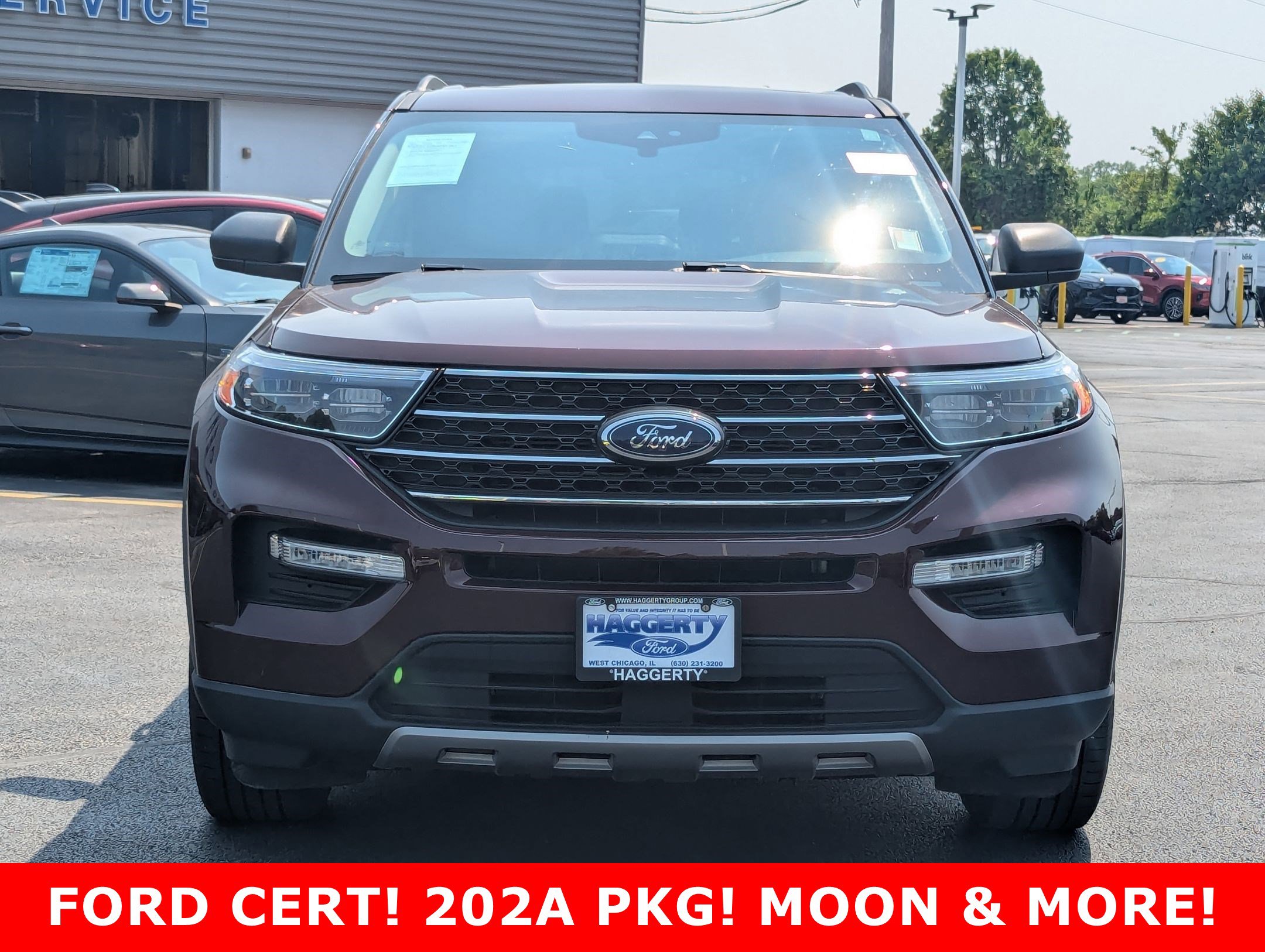 Certified 2022 Ford Explorer XLT with VIN 1FMSK8DHXNGA82542 for sale in West Chicago, IL