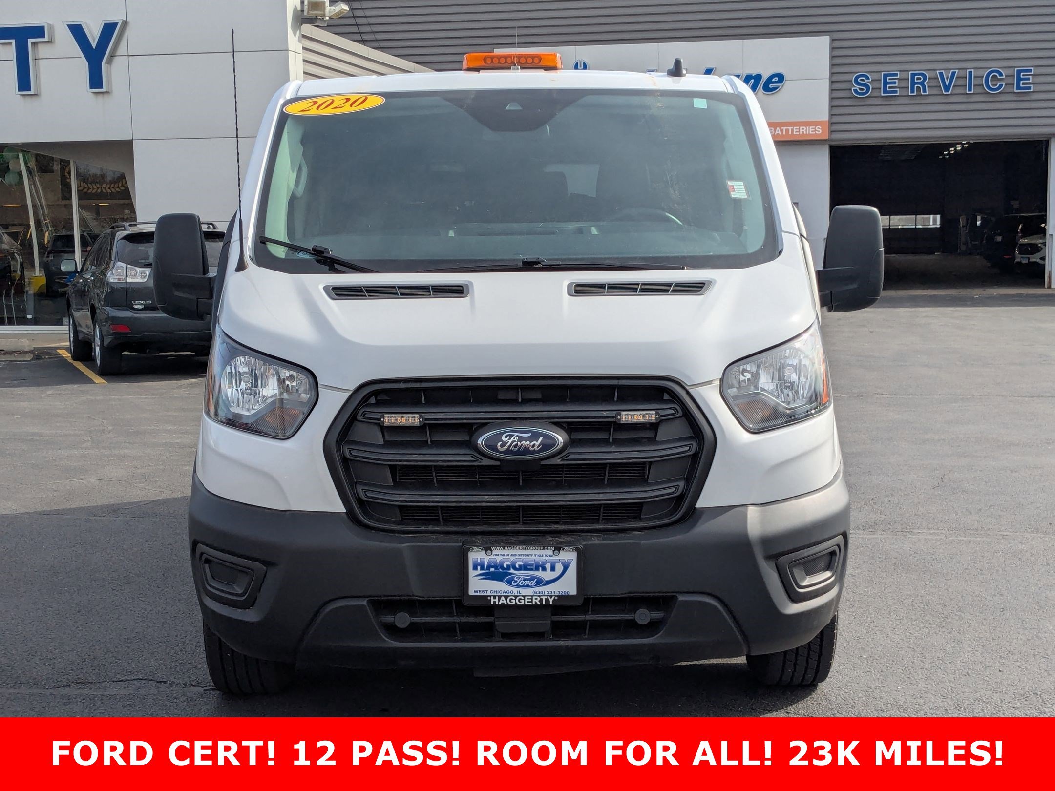 Certified 2020 Ford Transit Passenger Van XL with VIN 1FBAX2Y82LKB30543 for sale in West Chicago, IL