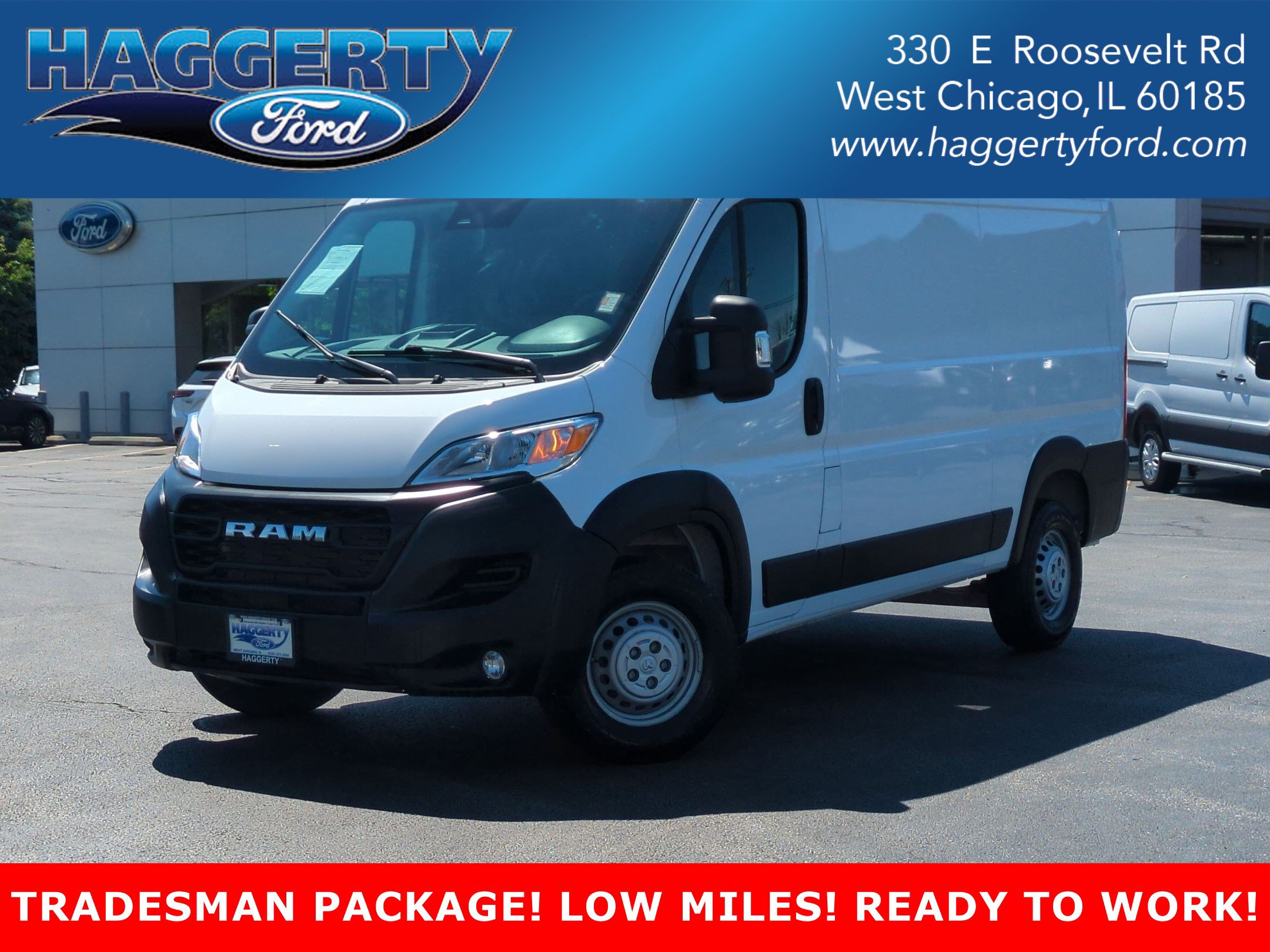 Bright White Clearcoat 2025 RAM ProMaster Van Front-Wheel Drive Automatic