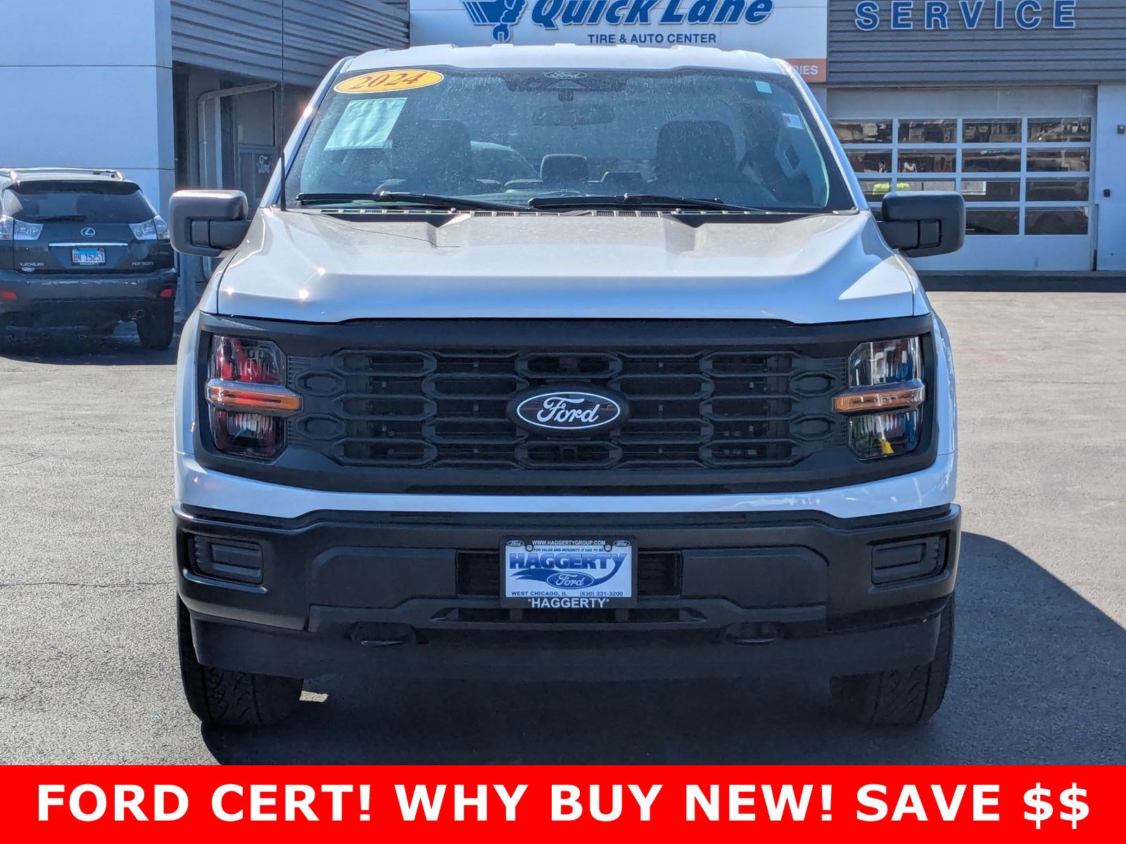 Certified 2024 Ford F-150 XL with VIN 1FTEX1LP2RKD82887 for sale in West Chicago, IL