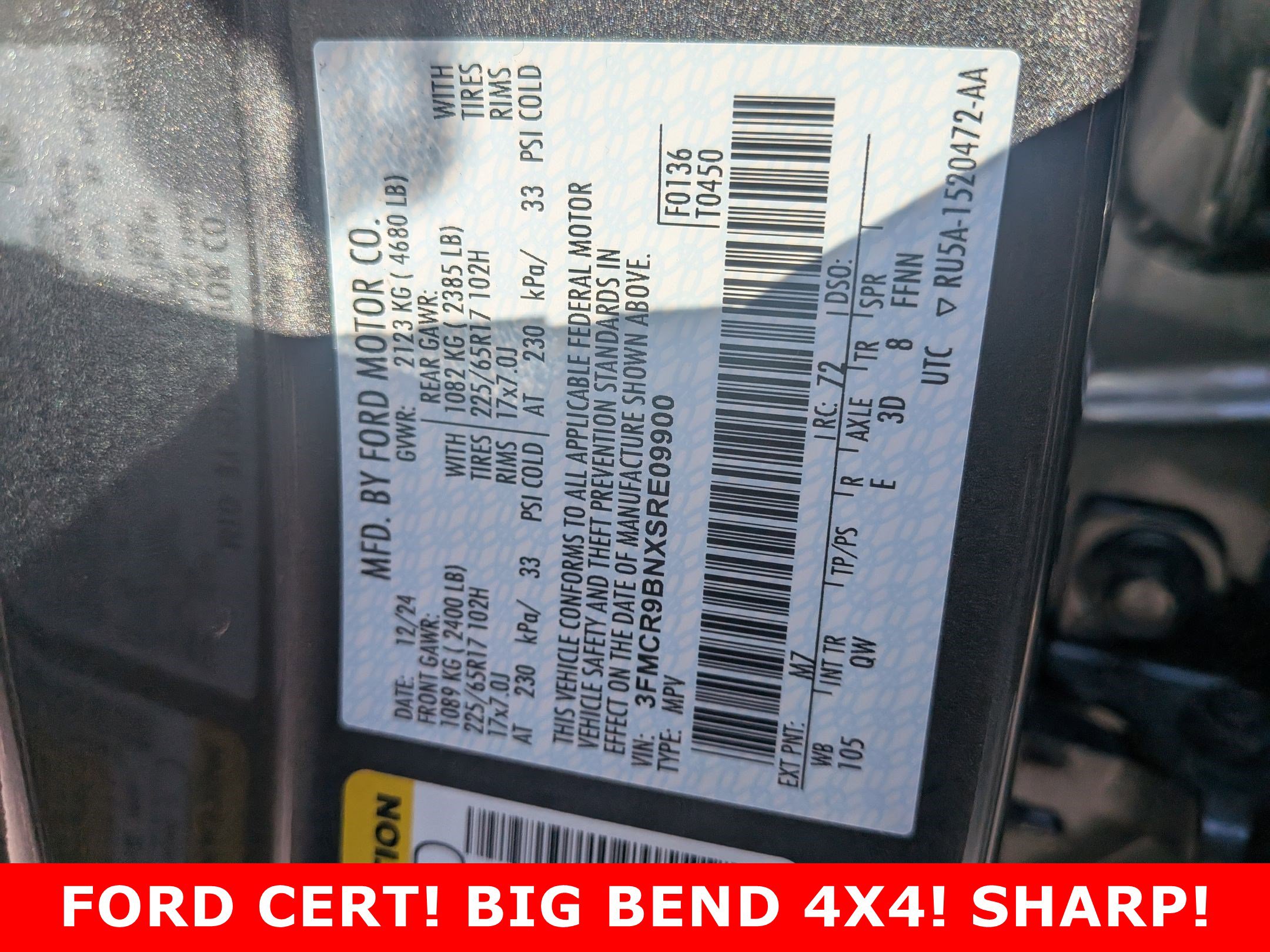 2025 FORD BRONCO SPORT - Image 27