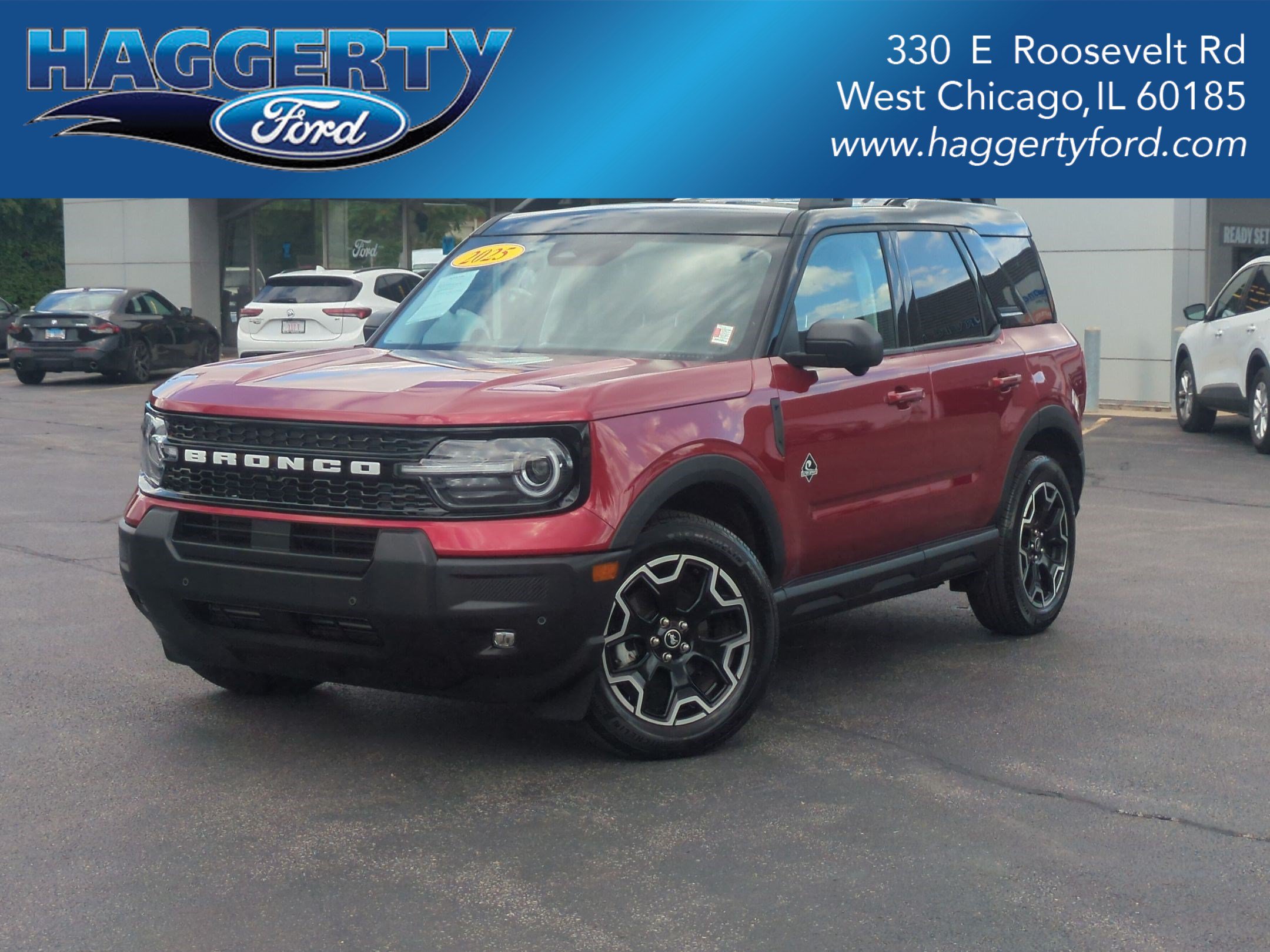 Ruby Red Metallic Tinted Clearcoat 2025 Ford Bronco Sport SUV / Crossover All-Wheel Drive Automatic