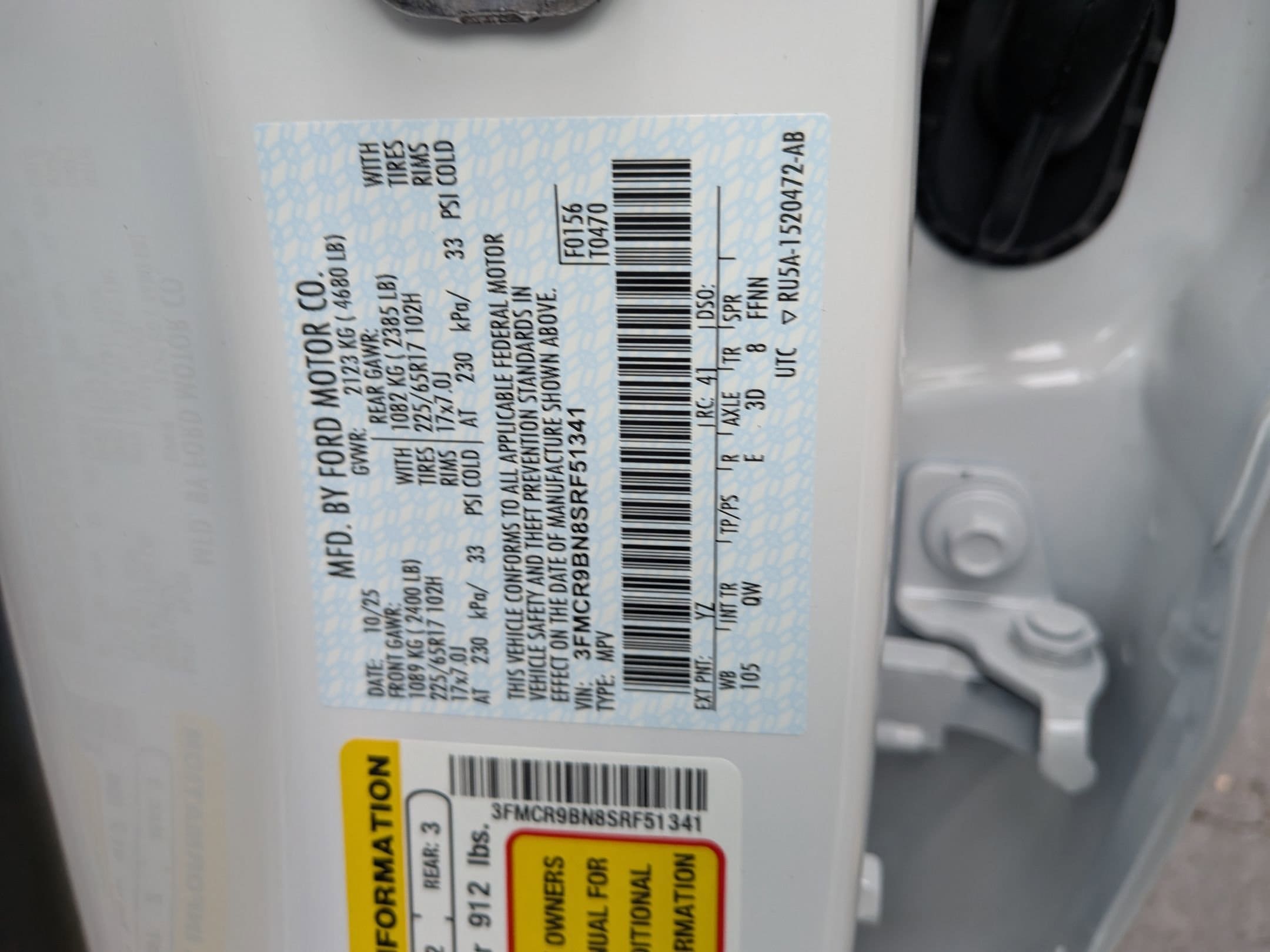 2025 FORD BRONCO SPORT - Image 25