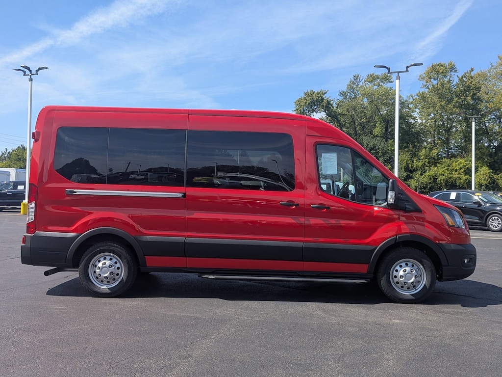 Certified 2024 Ford Transit Passenger Wagon T-350 148 Med Roof XL AWD Full-size Passenger Van