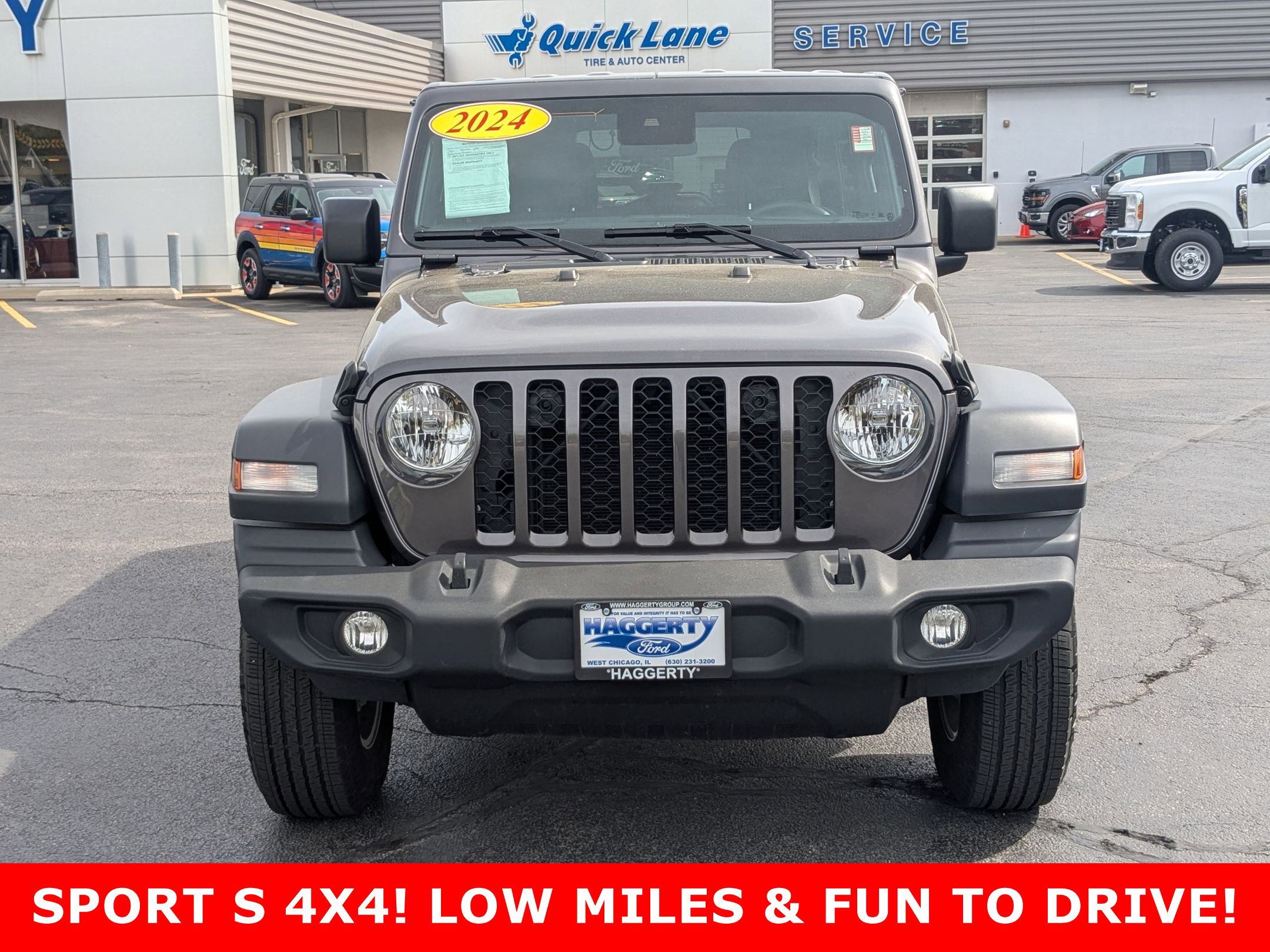 Used 2024 Jeep Wrangler 4-Door Sport S with VIN 1C4PJXDN6RW239332 for sale in West Chicago, IL
