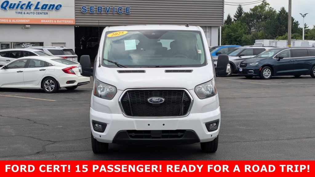 Certified 2025 Ford Transit Passenger Wagon T-350 148 Low Roof XLT RWD Full-size Passenger Van