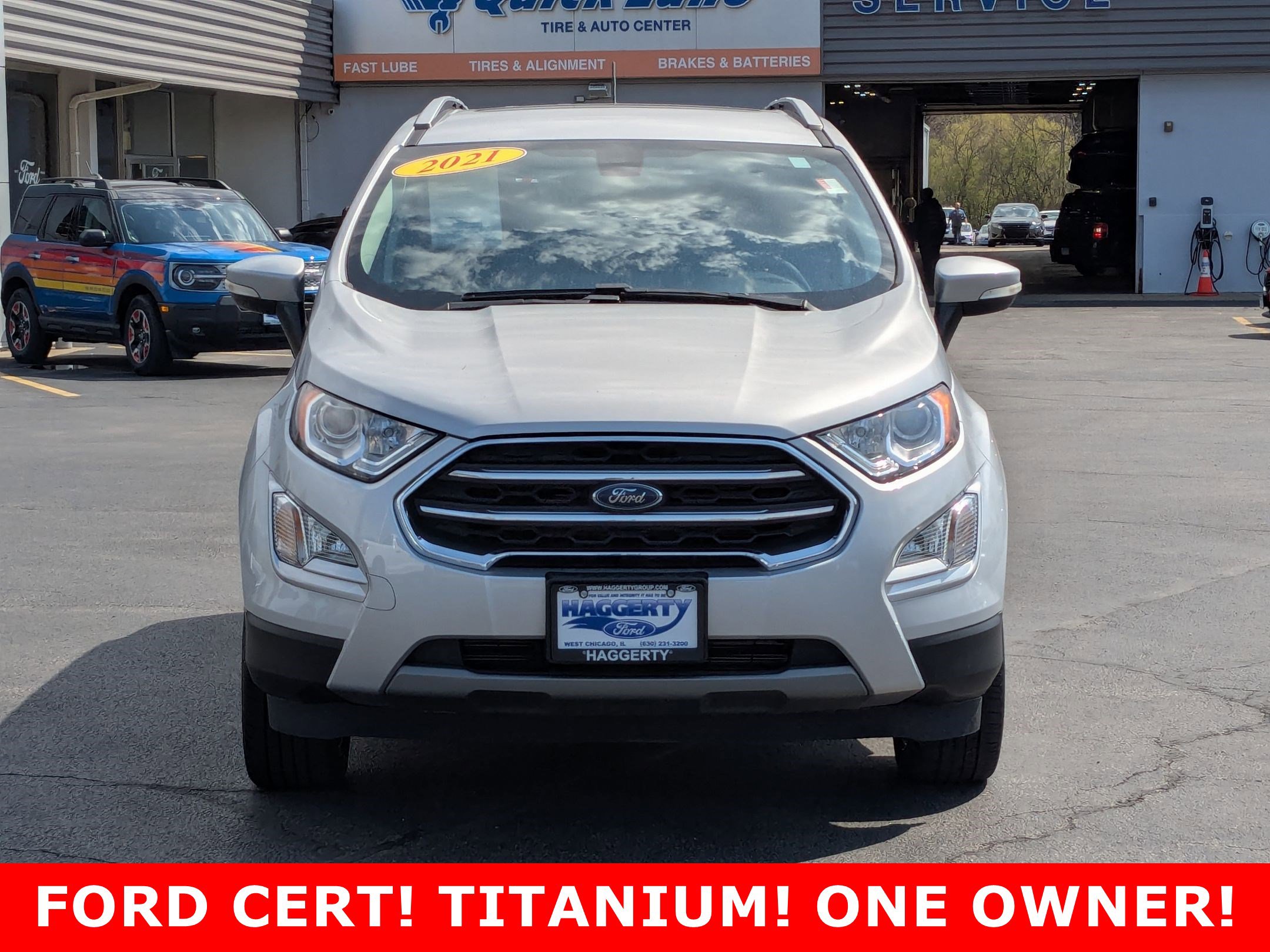 Certified 2021 Ford EcoSport Titanium with VIN MAJ6S3KLXMC436684 for sale in West Chicago, IL