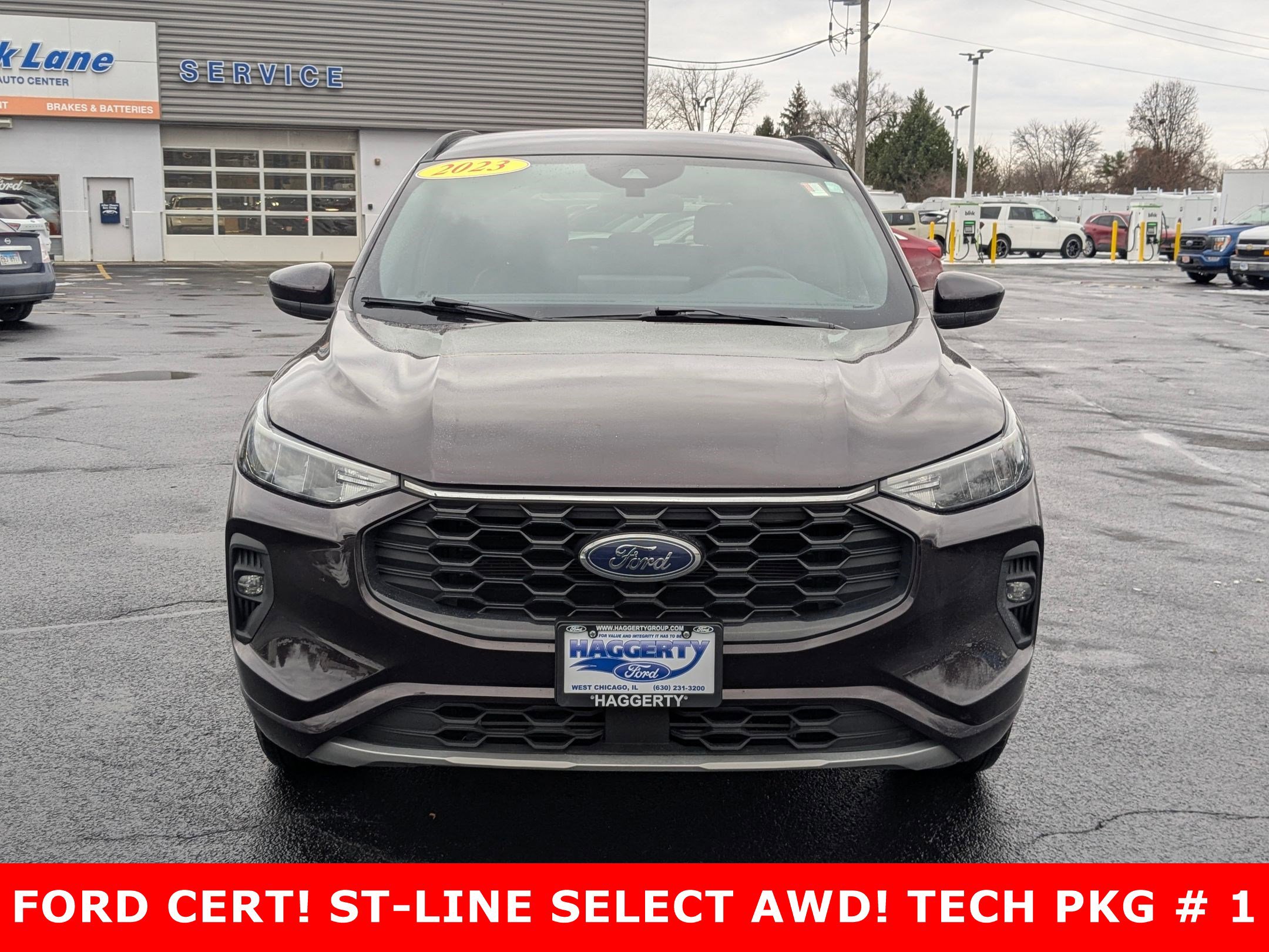 Certified 2023 Ford Escape ST-Line Select with VIN 1FMCU9NA4PUA00279 for sale in West Chicago, IL