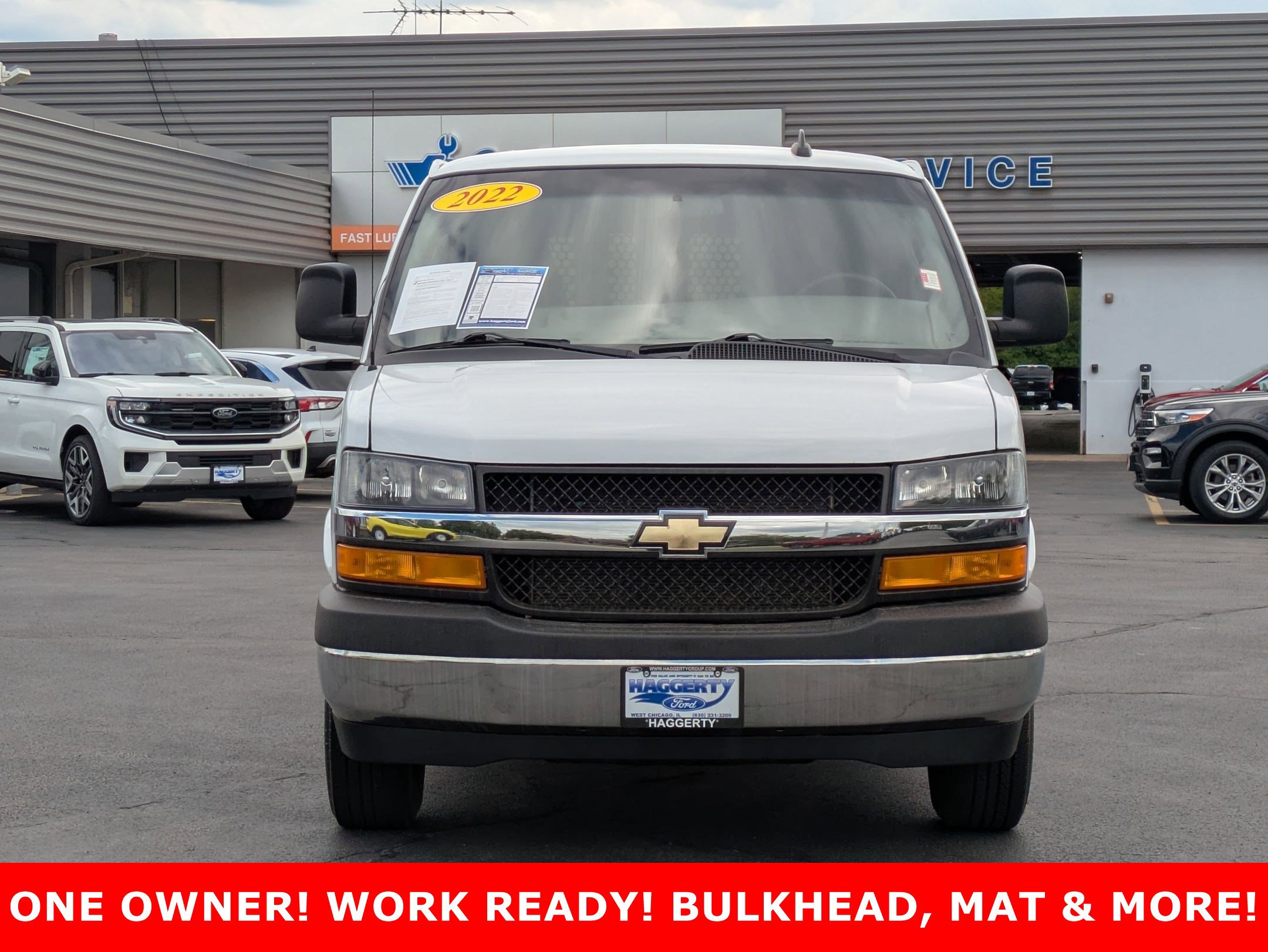 Used 2022 Chevrolet Express Cargo Work Van with VIN 1GCWGAFP6N1141320 for sale in West Chicago, IL