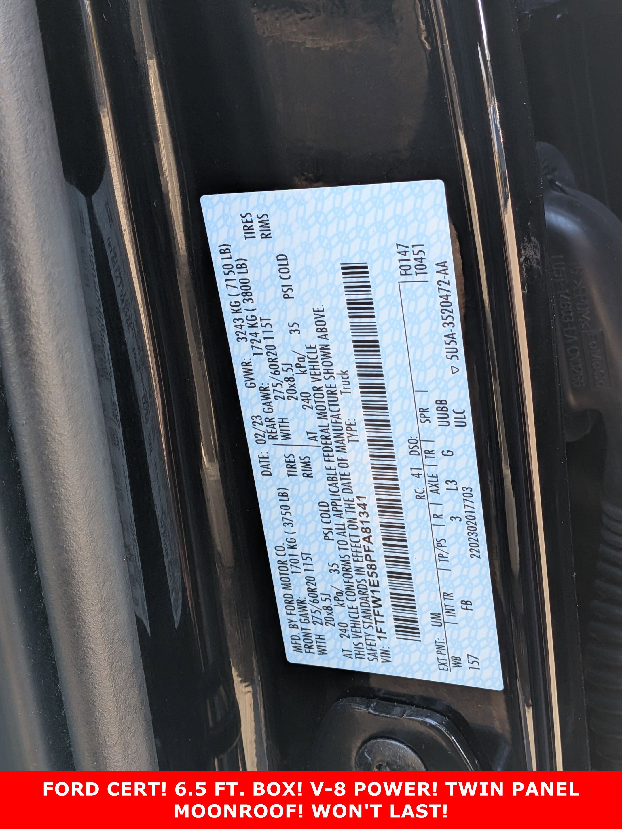 2023 FORD F-150 - Image 30