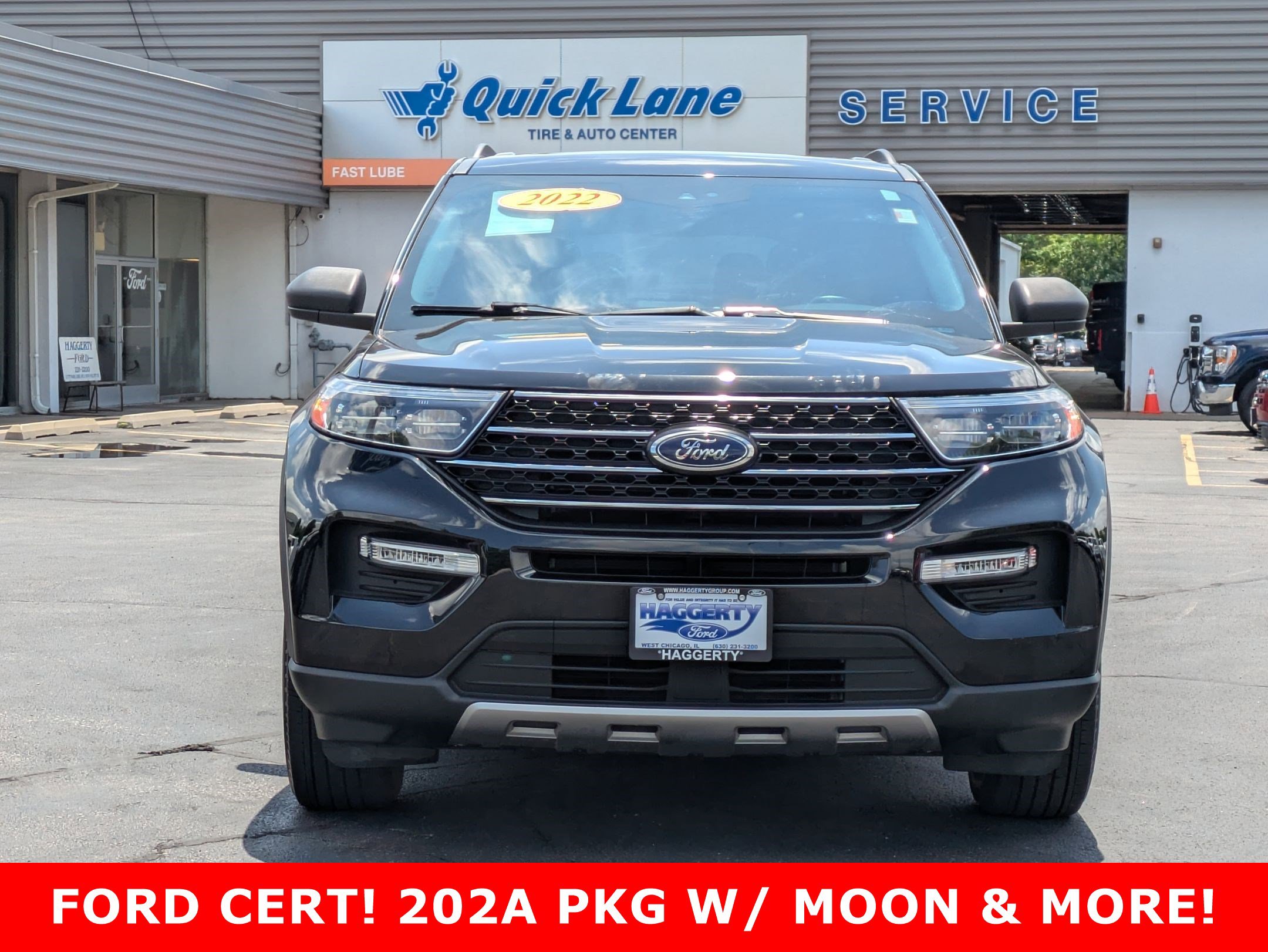 Certified 2022 Ford Explorer XLT with VIN 1FMSK8DH2NGA25865 for sale in West Chicago, IL