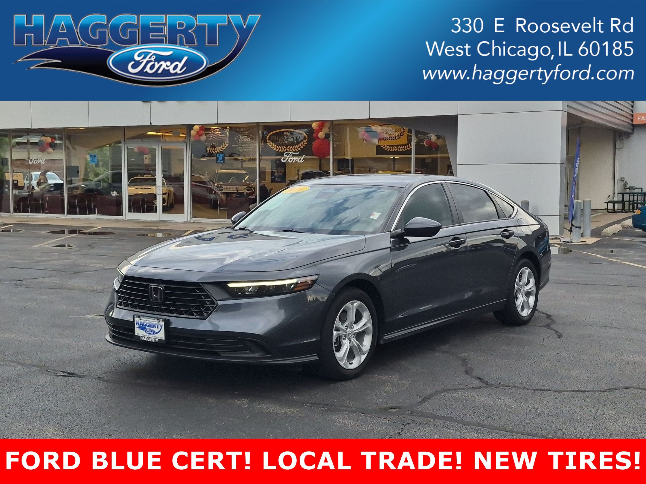 Meteorite Gray Metallic 2024 Honda Accord Sedan Front-Wheel Drive Continuously Variable Transmission