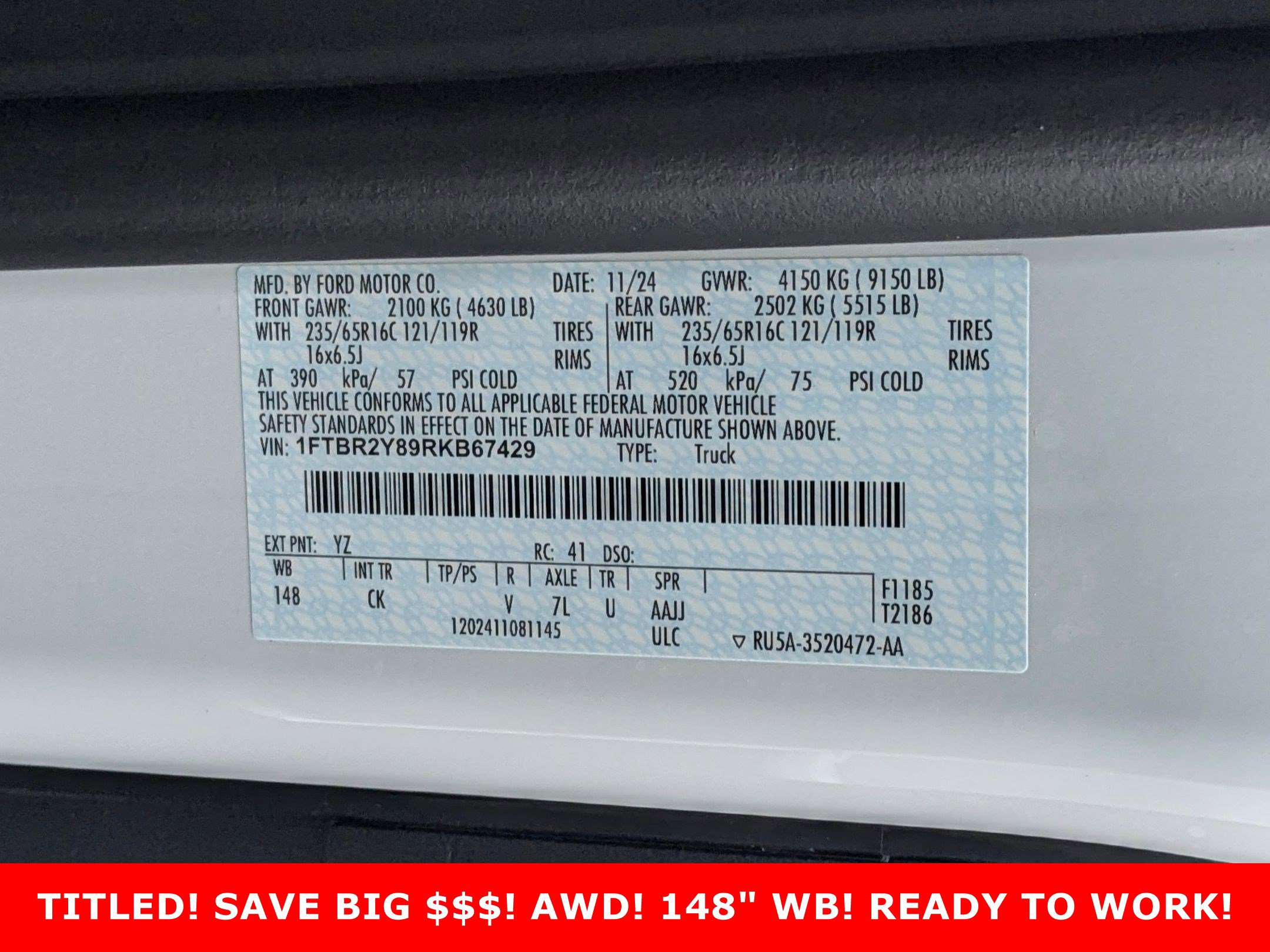 2024 FORD TRANSIT - Image 26