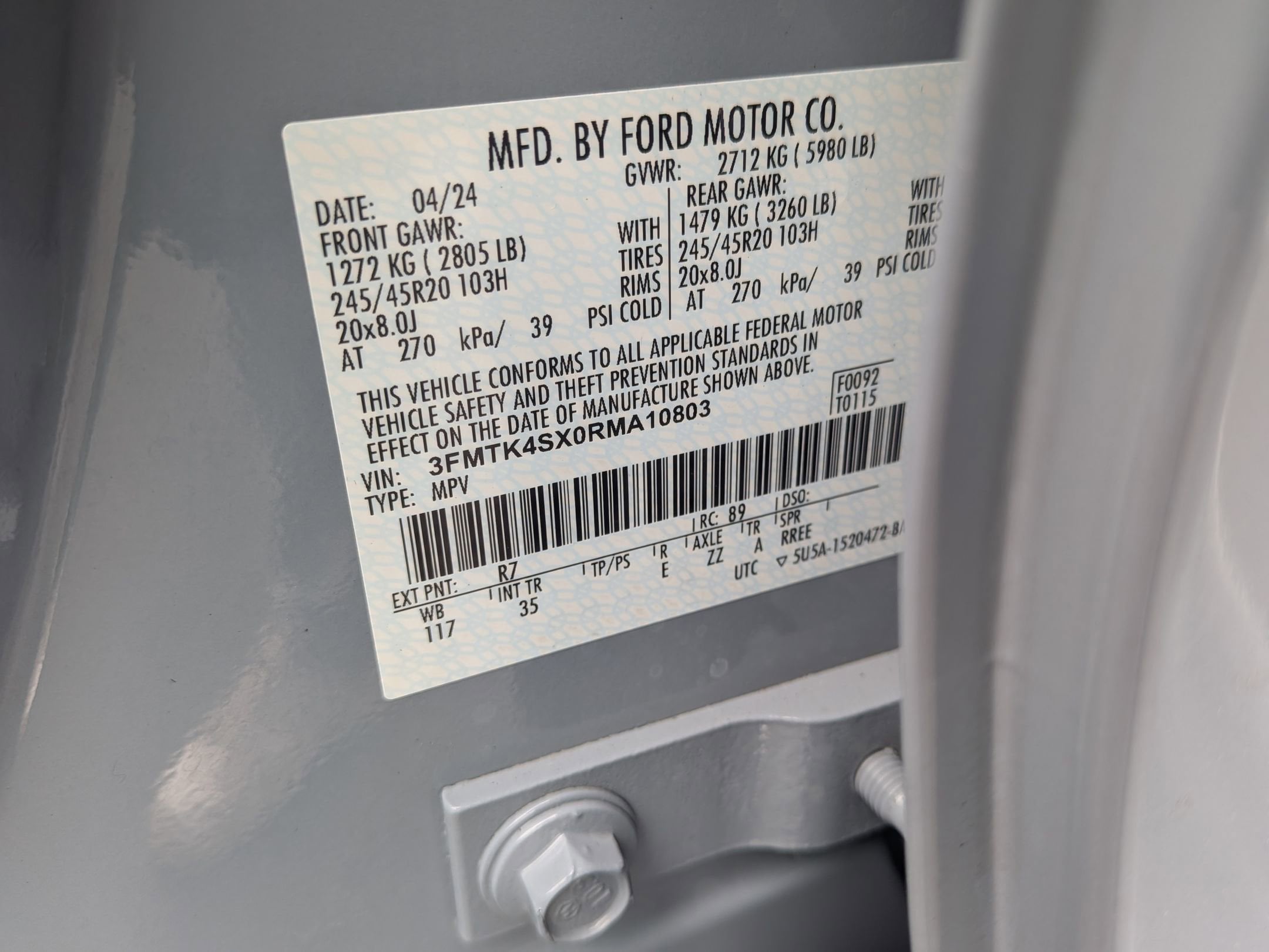 2024 FORD MUSTANG MACH-E - Image 28