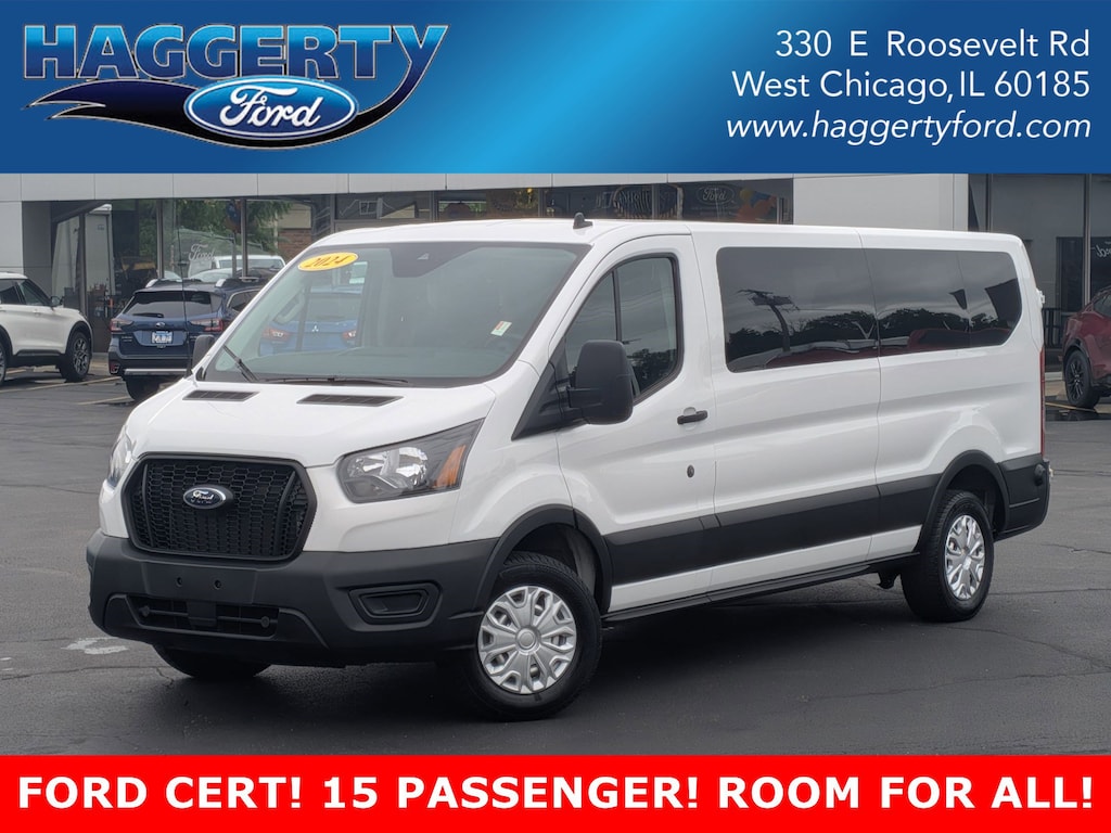 Certified 2024 Ford Transit Passenger Wagon 148 Low Roof XL RWD Full-size Passenger Van