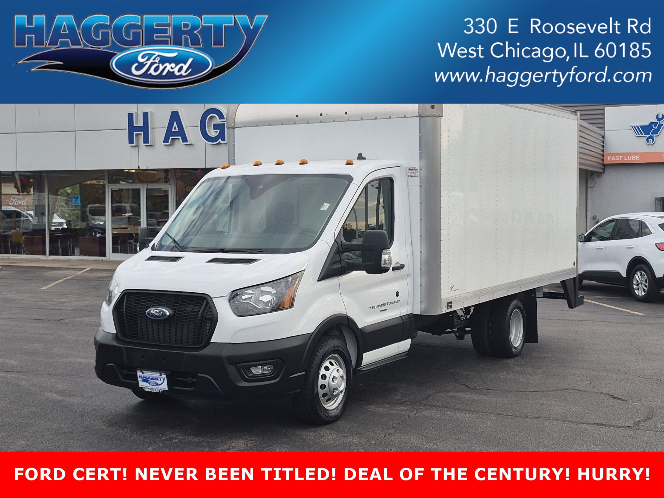 Certified 2023 Ford Transit T-350 HD RWD DRW 156 WB 11000 GVWR Specialty Vehicle