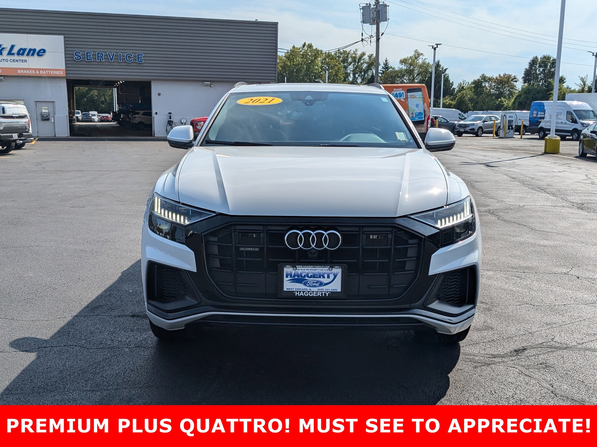 Used 2021 Audi Q8 Premium Plus with VIN WA1EVAF19MD001668 for sale in West Chicago, IL