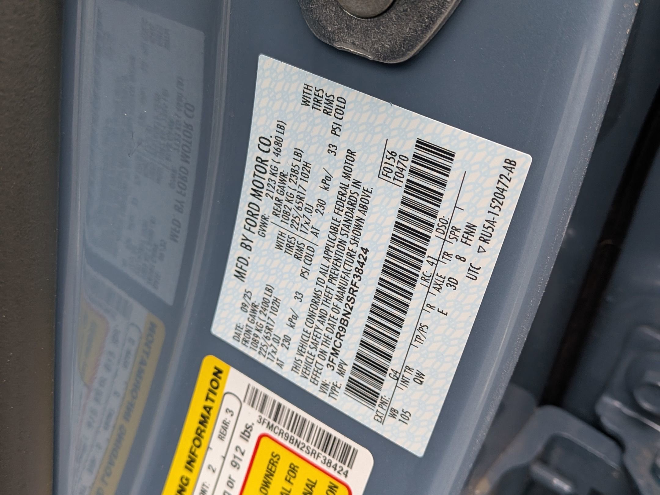 2025 FORD BRONCO SPORT - Image 27