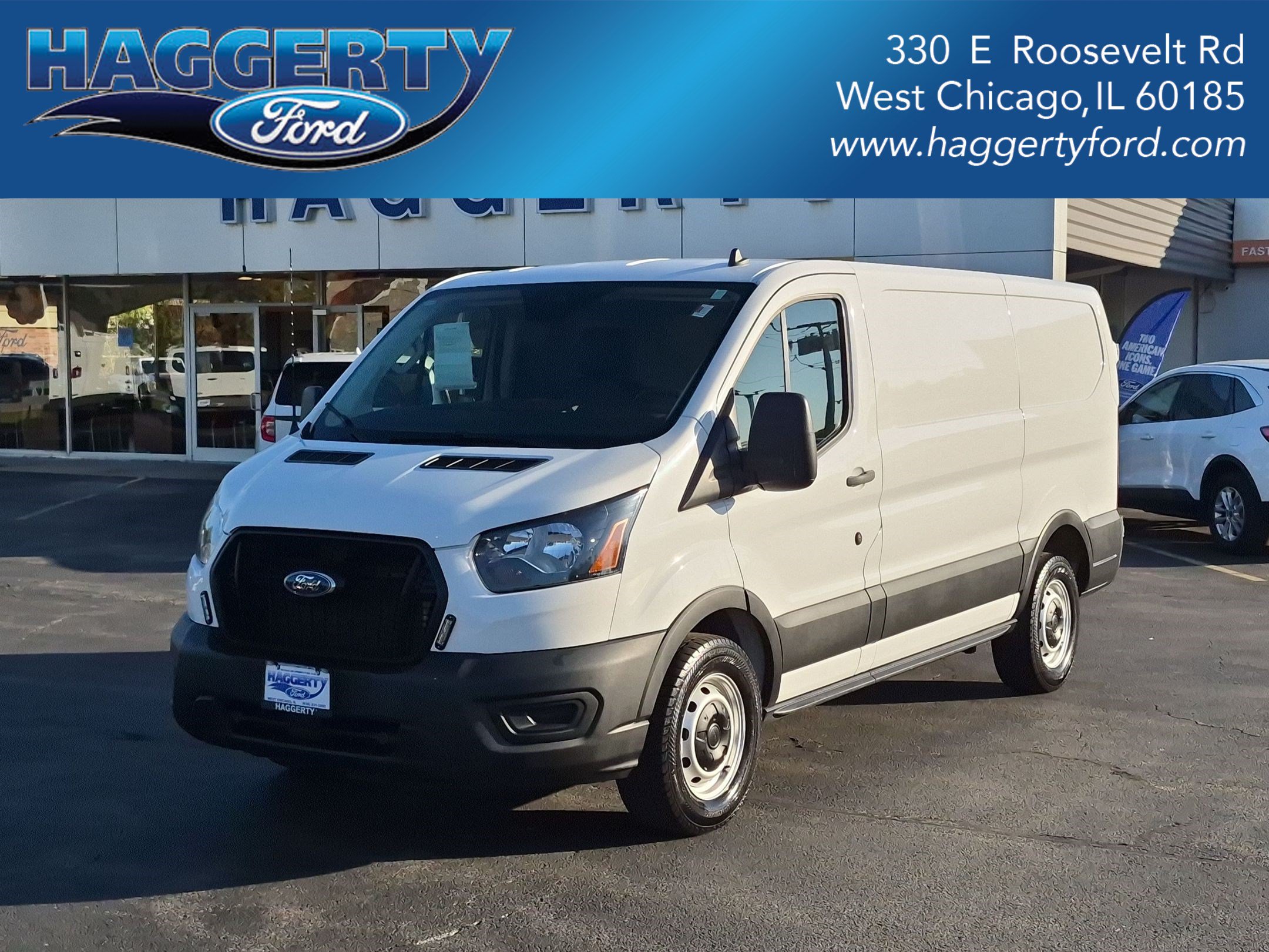 Oxford White 2024 Ford Transit Cargo Van Rear-Wheel Drive Automatic